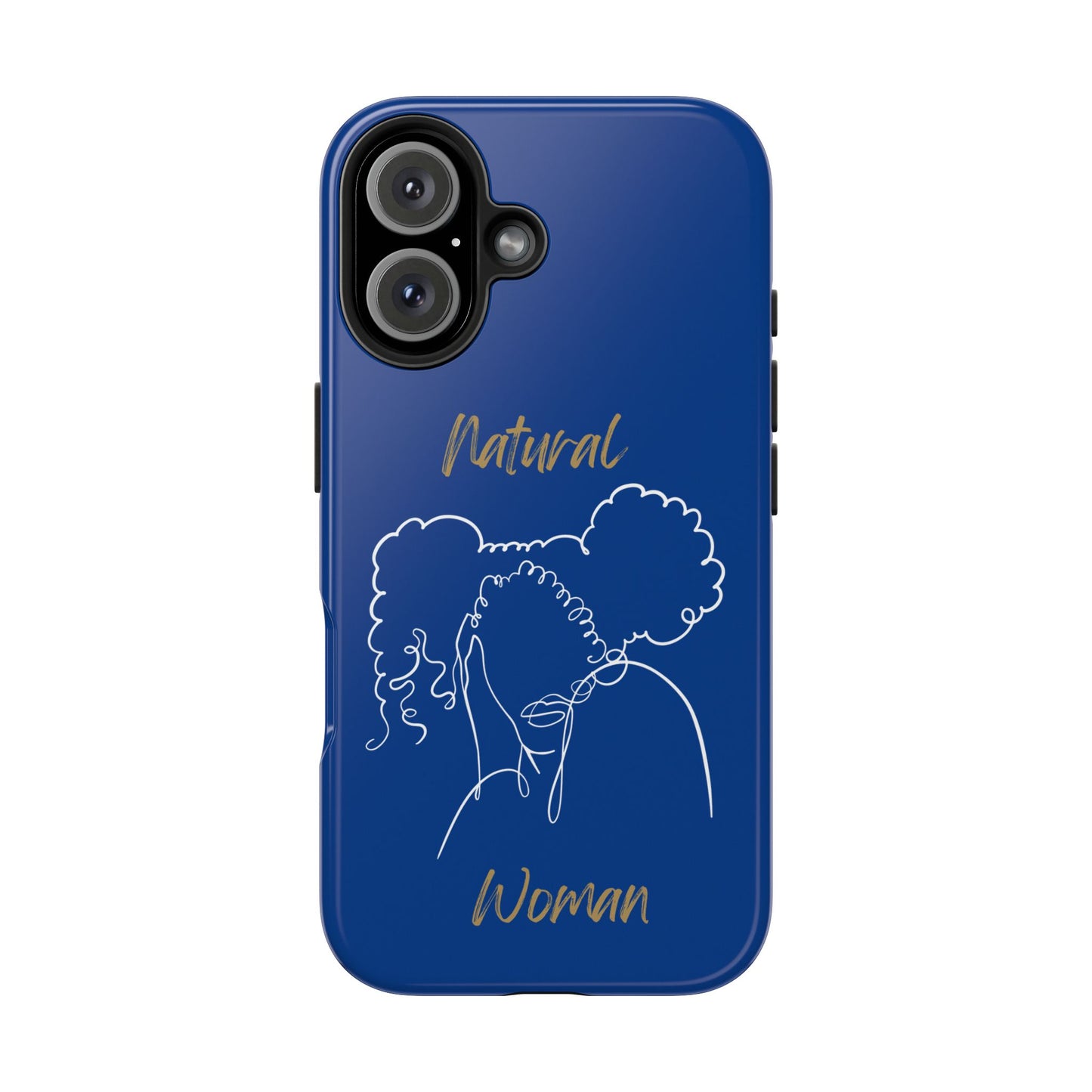 Natural Woman Twin Puffs (WL)Tough Phone Cases DARK BLUE