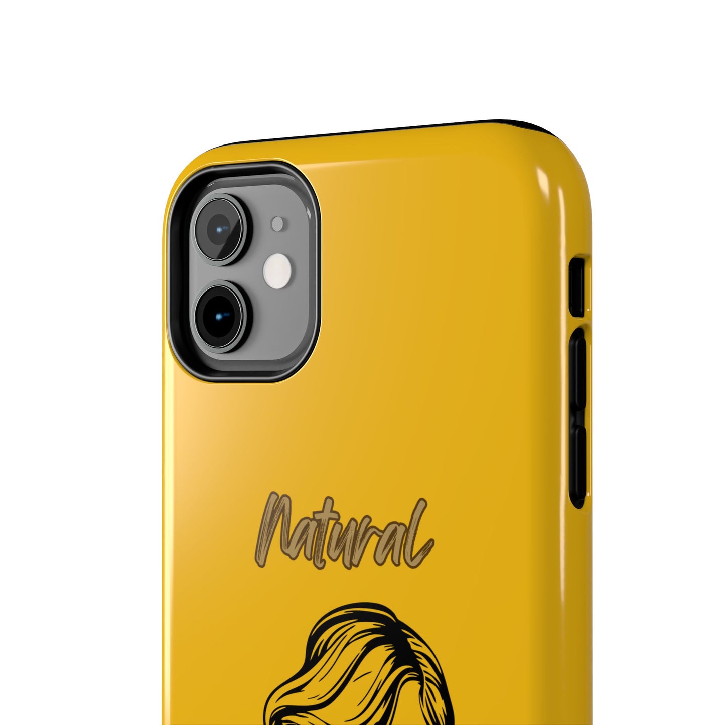 Natural Woman Long Curl (BL)Tough Phone Cases YELLOW