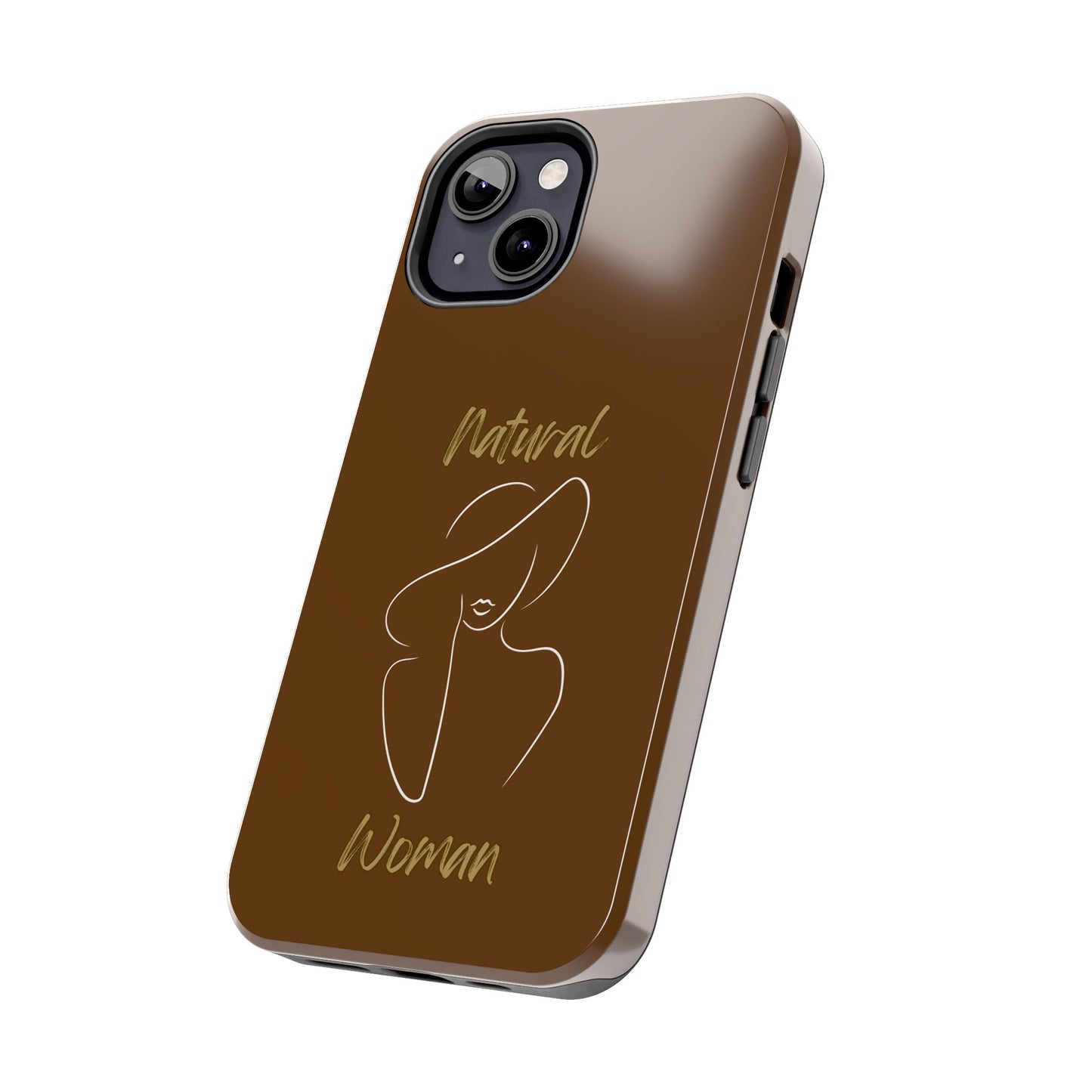 Natural Woman Sun Hat (WL) Tough Phone Cases BROWN