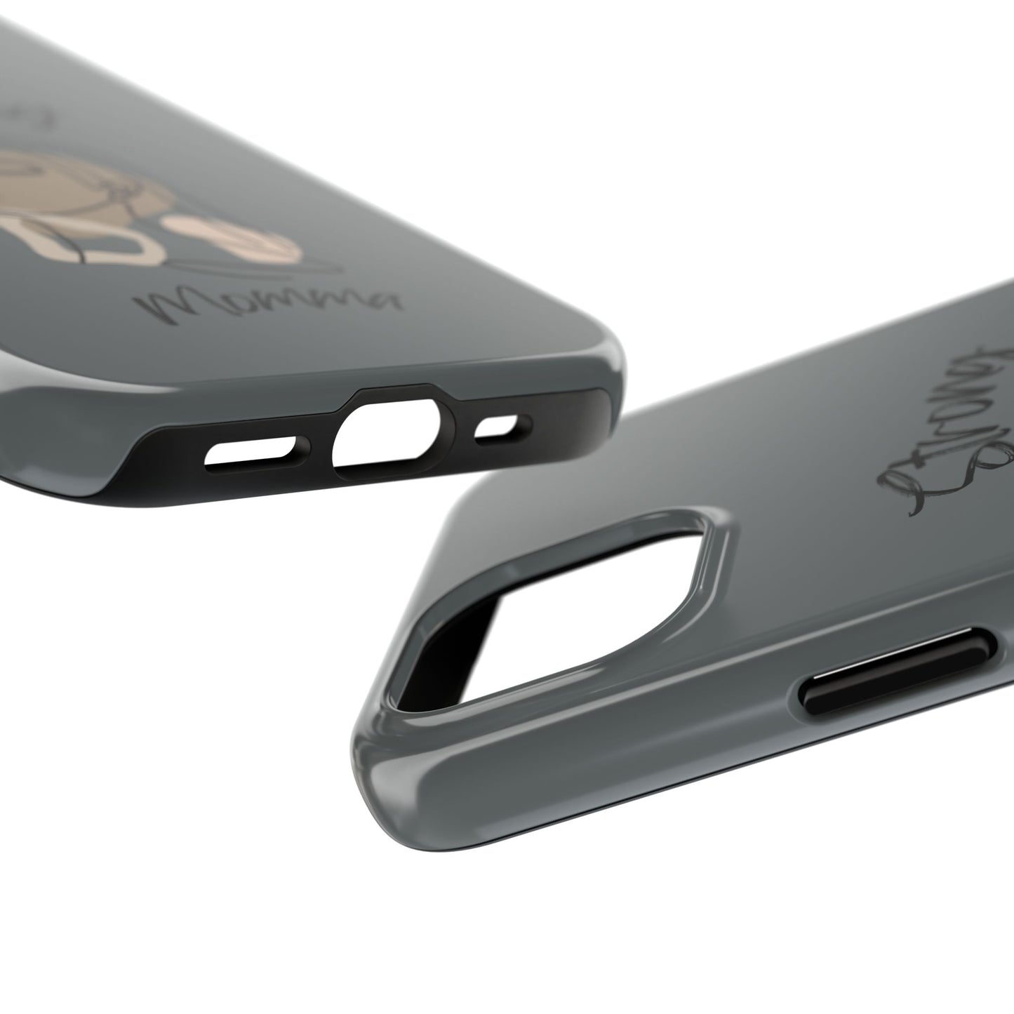 STRONG MOMMA Samsung Galaxy Tough Phone Cases (BL) Dark Grey