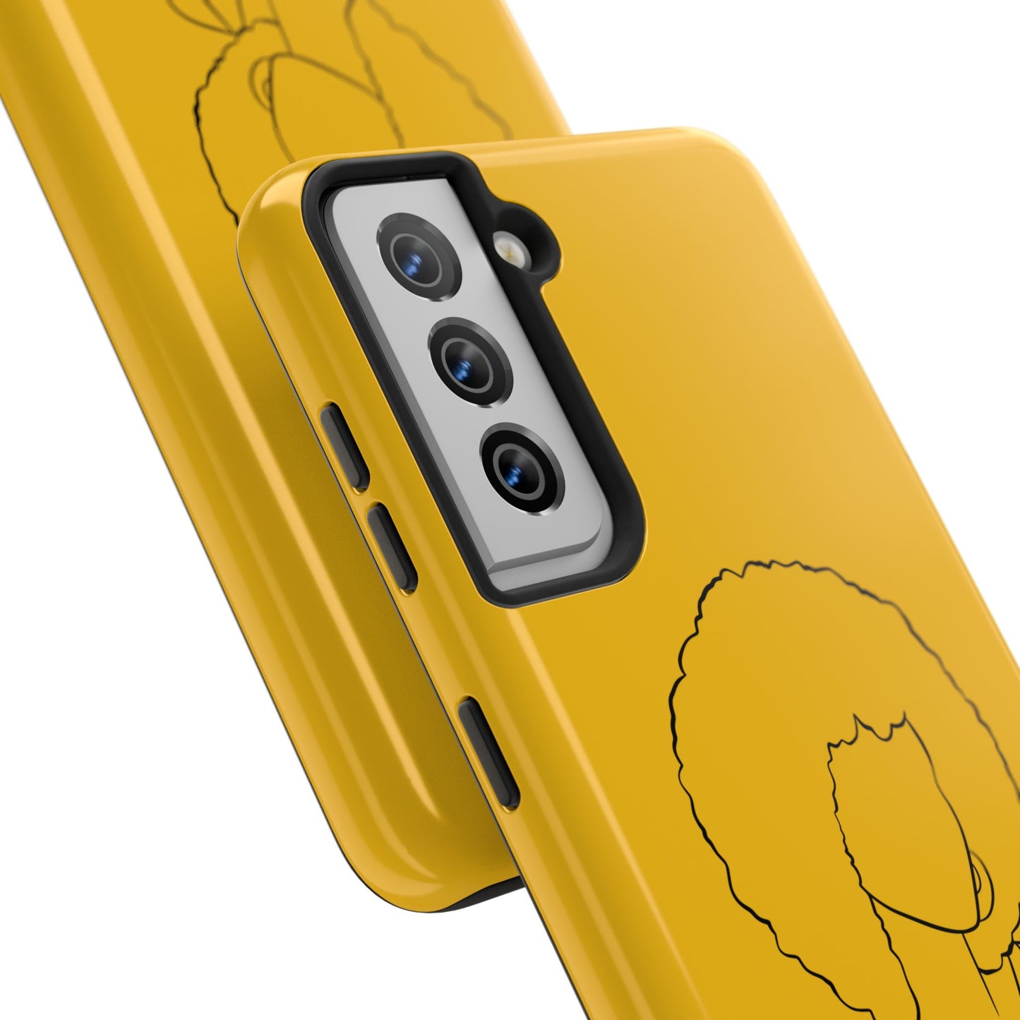 Natural Woman Afro (BL) Tough Phone Case YELLOW