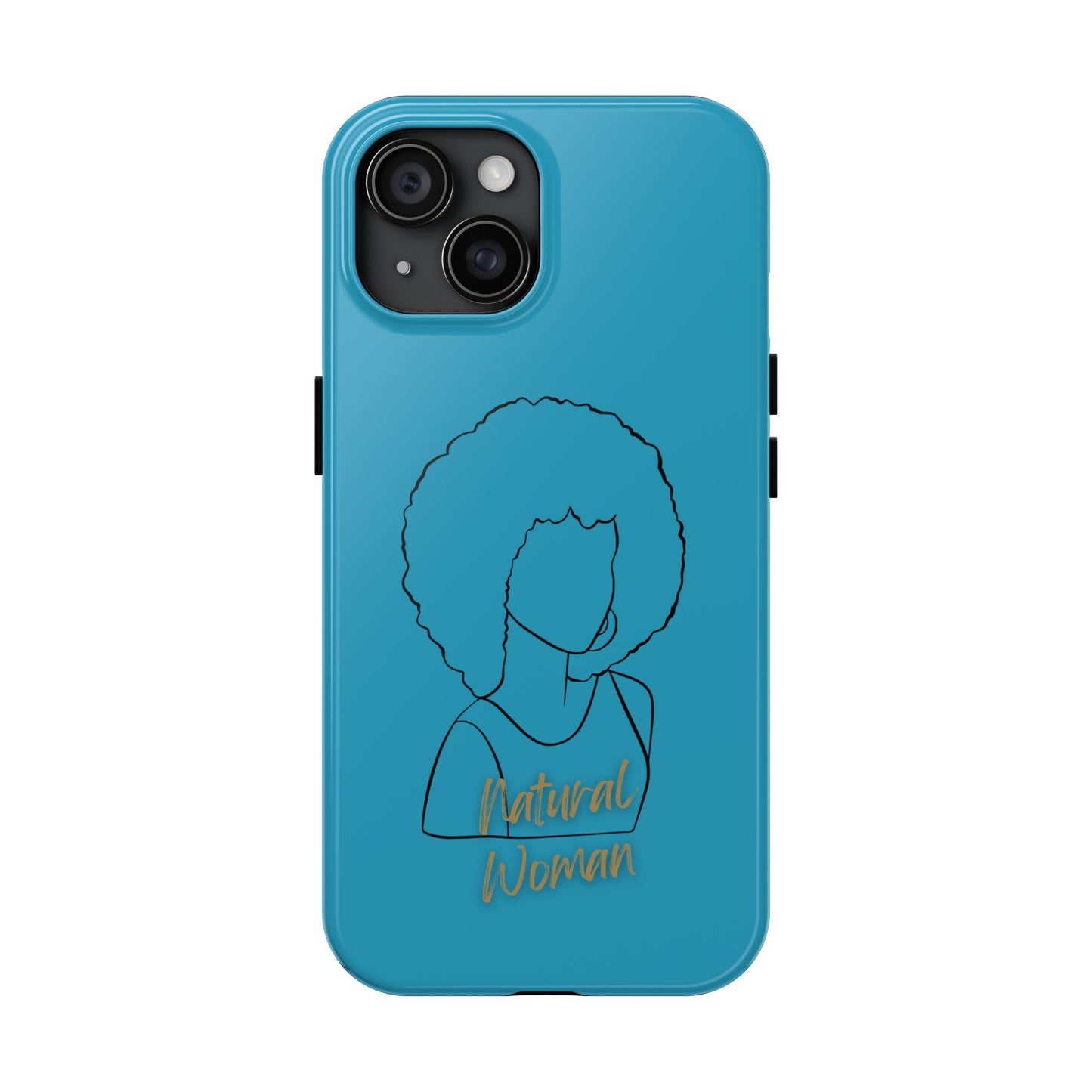 Natural Woman Afro (BL) Tough Phone Case TURQUOISE