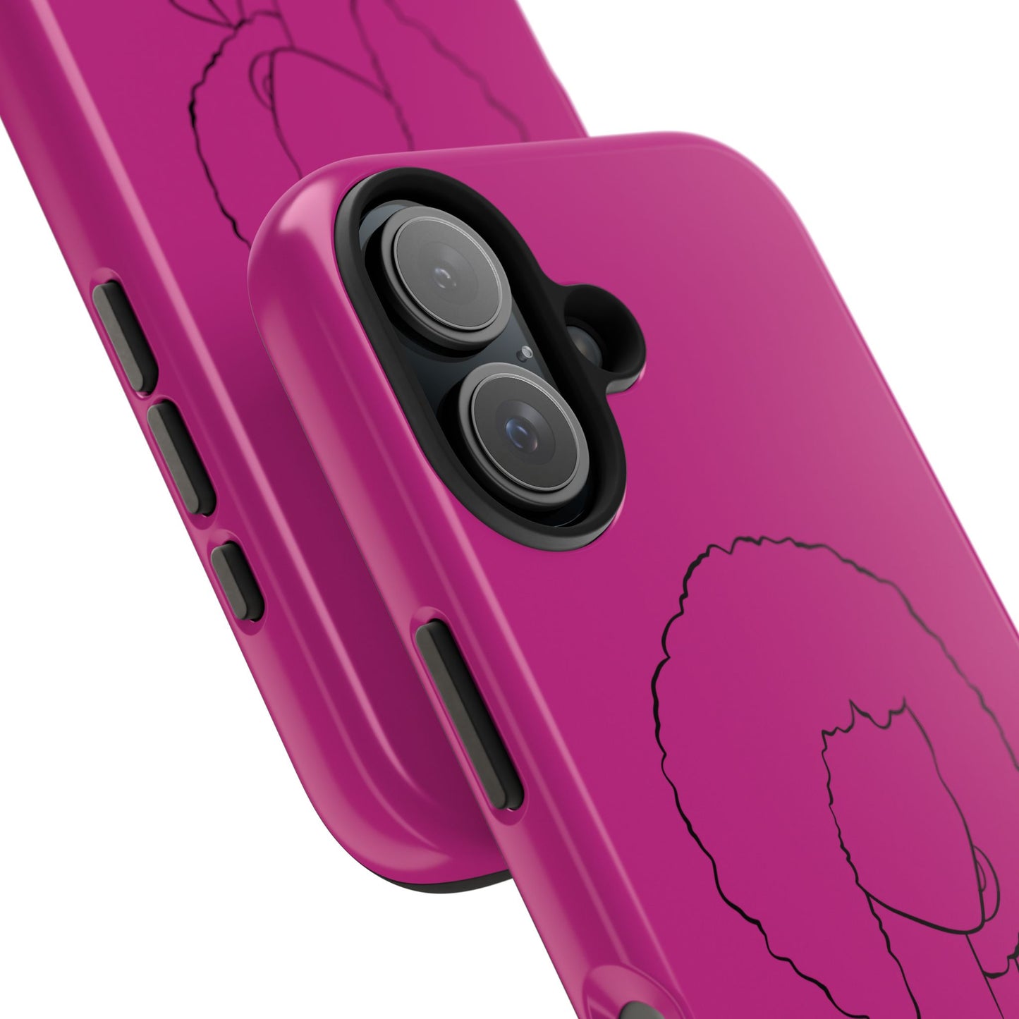 Natural Woman Afro (BL)Tough Phone Cases PINK