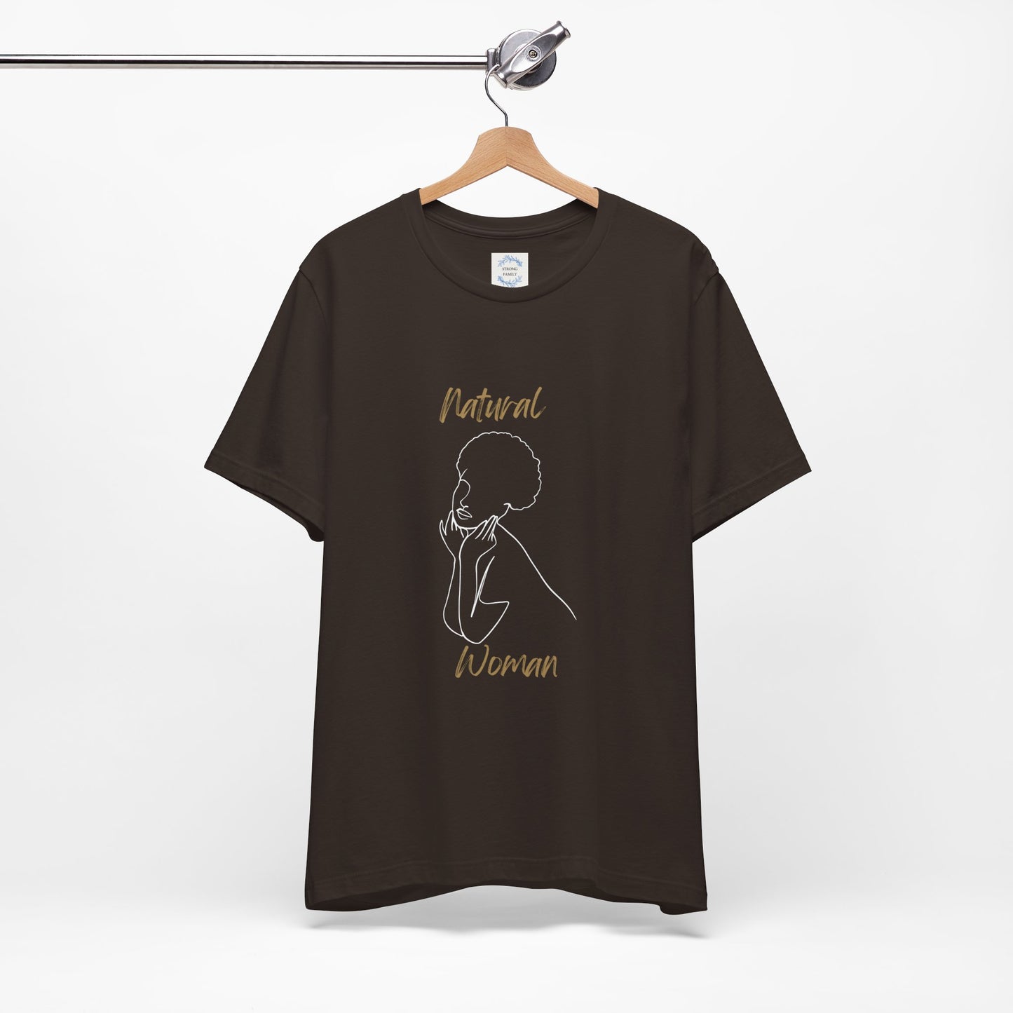 Natural Woman Cute Afro (WL) Short Sleeve T-Shirt