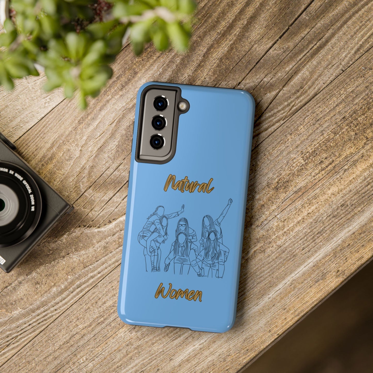Natural Woman Piggy Back (BL)Tough Phone Cases LIGHT BLUE