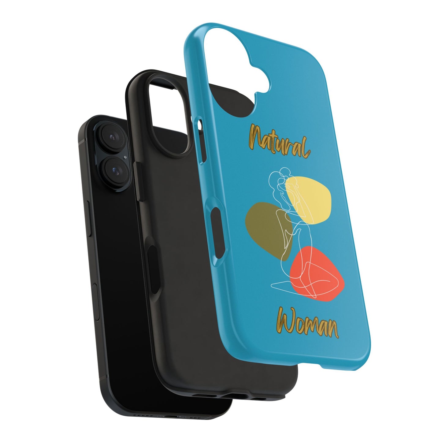 Natural Woman Colorful Pose (WL)Tough Phone Cases TURQUOISE