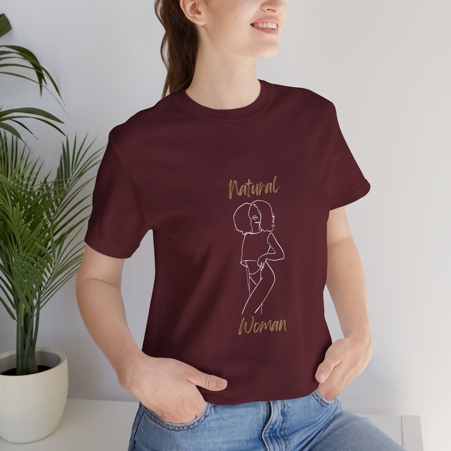 Natural Woman Pose (WL) Short Sleeve T-Shirt