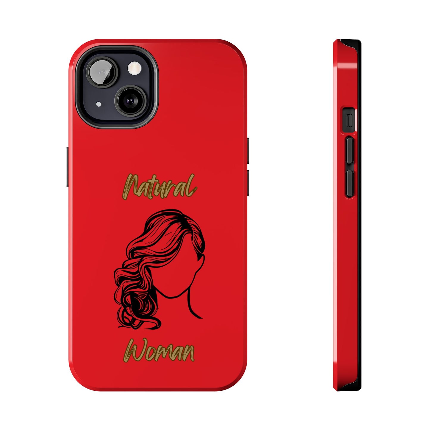 Natural Woman Long Curl (BL)Tough Phone Cases RED