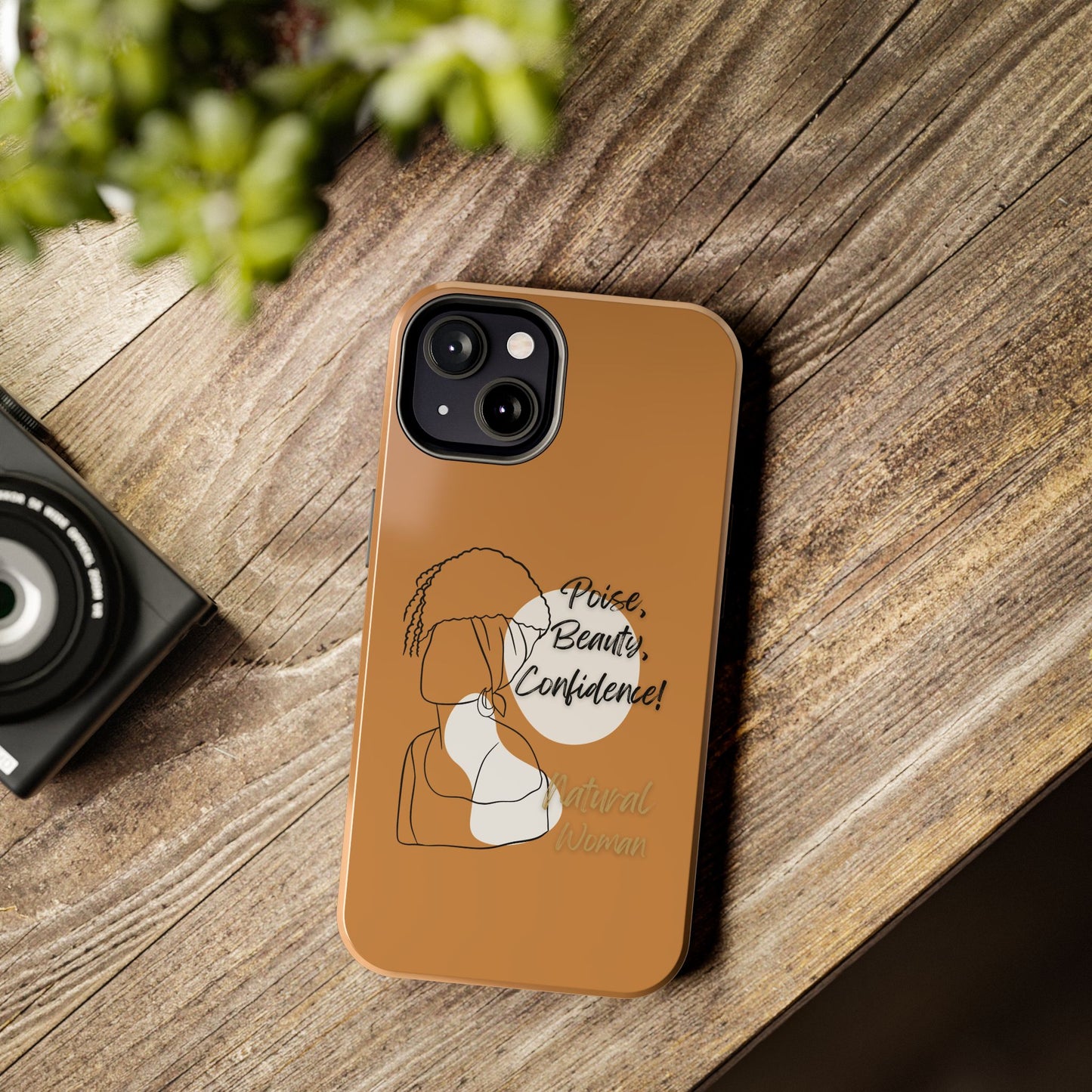 Natural woman Puff (BL)Tough Phone Cases LIGHT BROWN