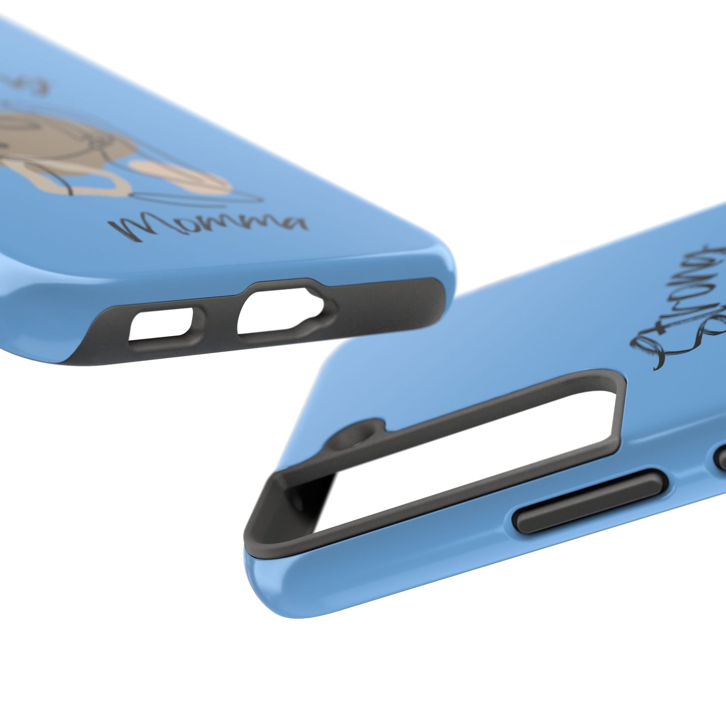 STRONG MOMMA Samsung Galaxy Tough Phone Cases (BL) Light Blue