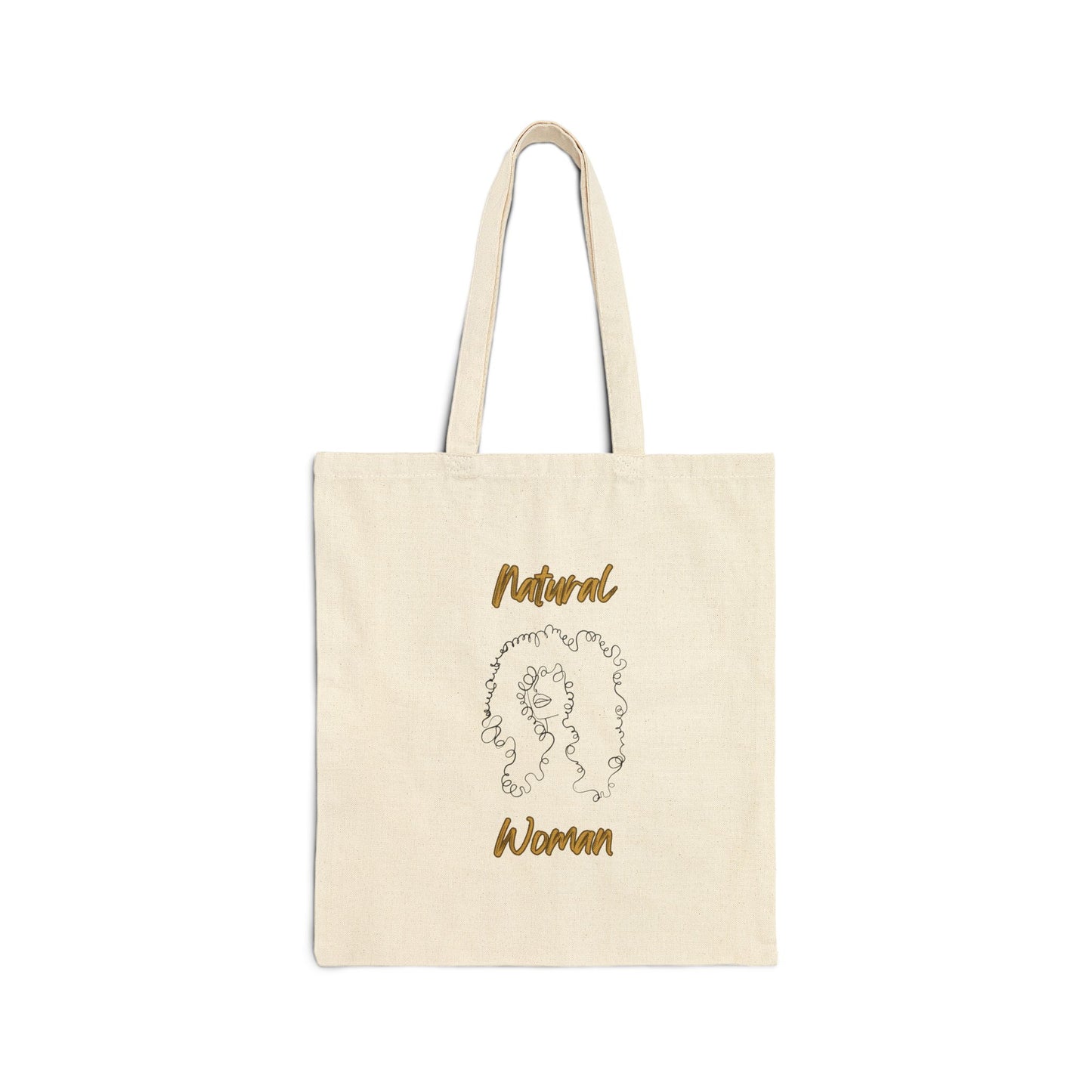 Natural Woman Spiral Flow (BL) Canvas Tote Bag