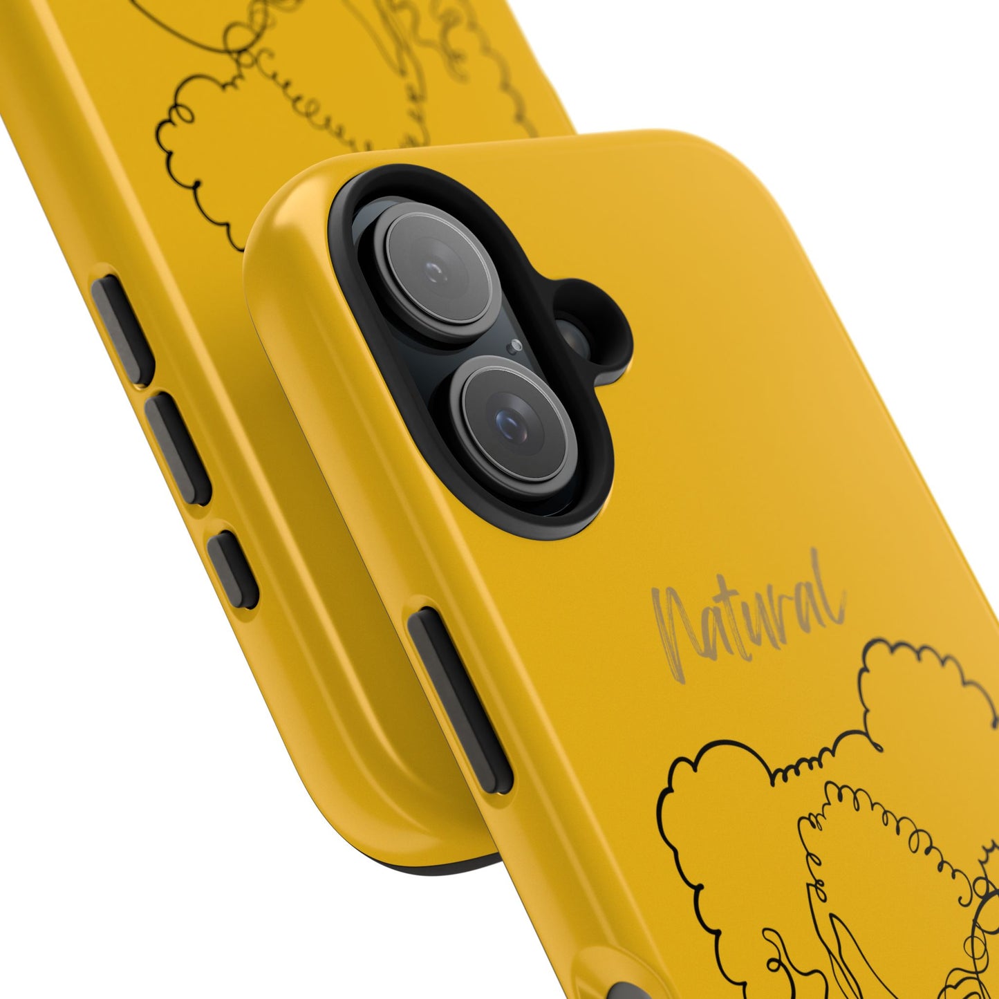 Natural Woman Twin Puffs (BL) Tough Phone Cases YELLOW