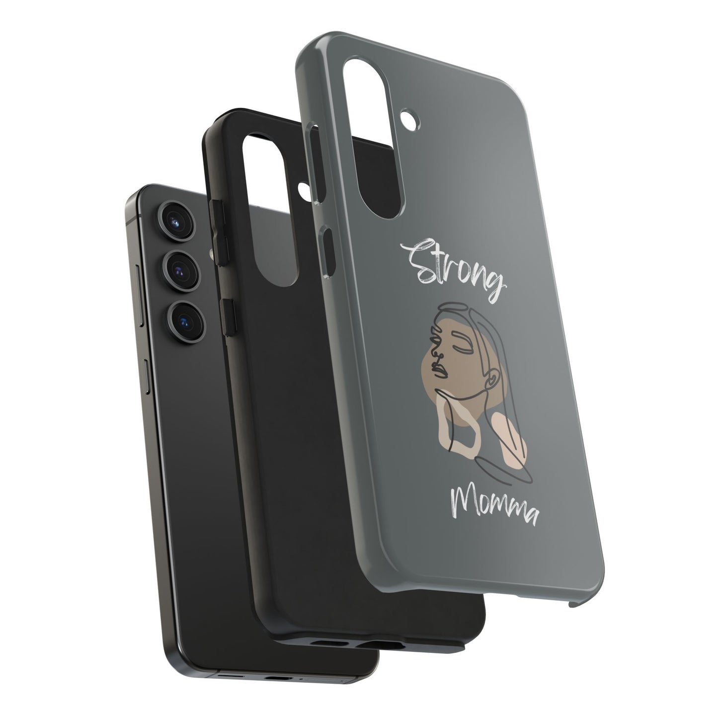 Strong Momma (WL) Tough Phone Cases DARK GREY