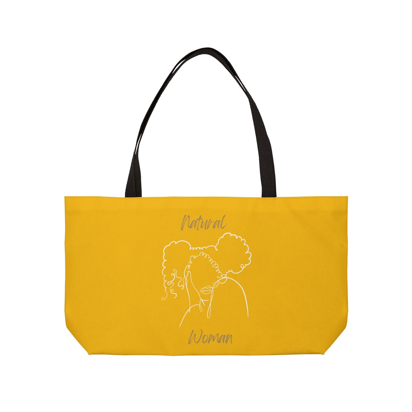 Natural Woman Twin Puffs (WL) Weekender Tote Bag YELLOW