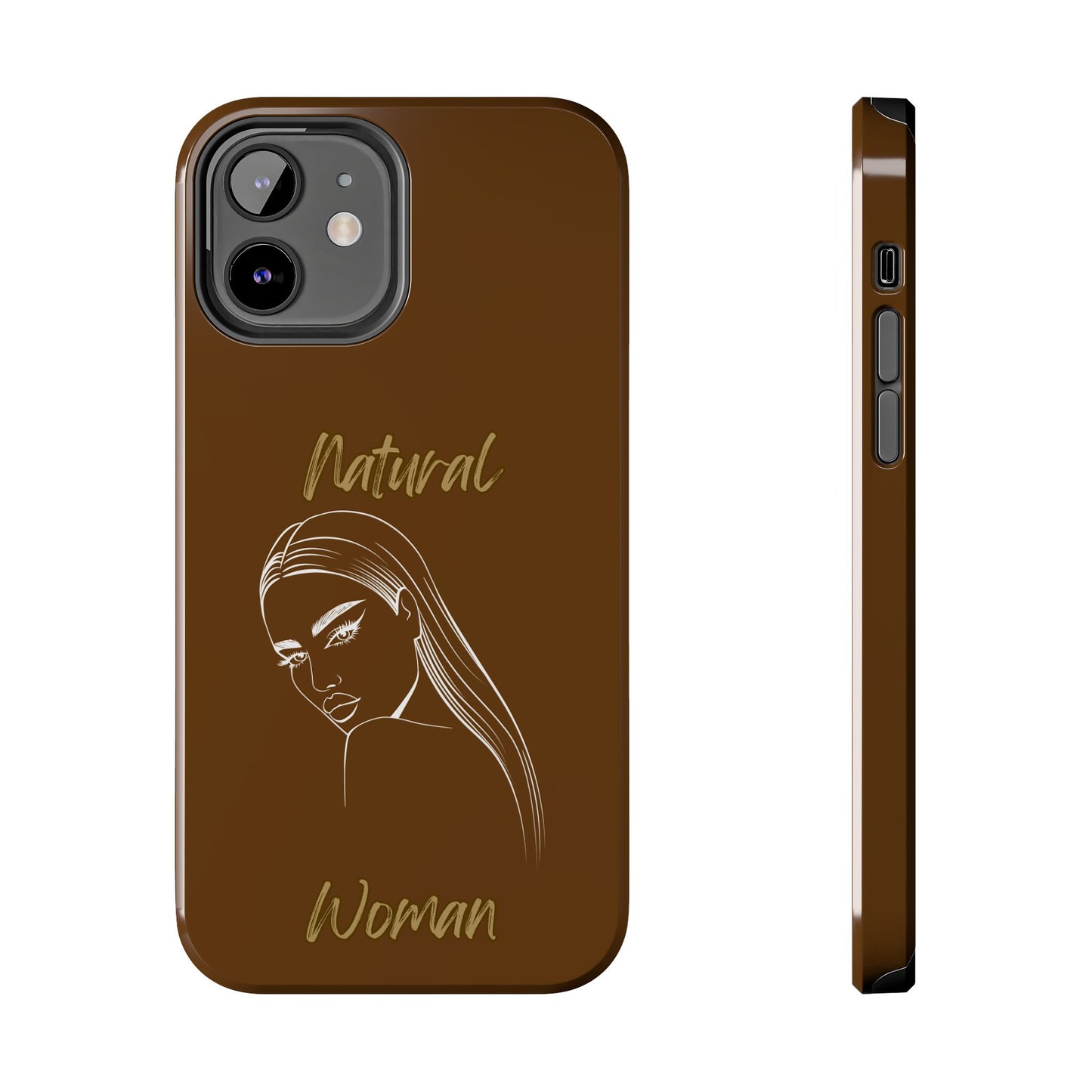 Natural Woman The Stare (WL) Tough Phone Cases BROWN