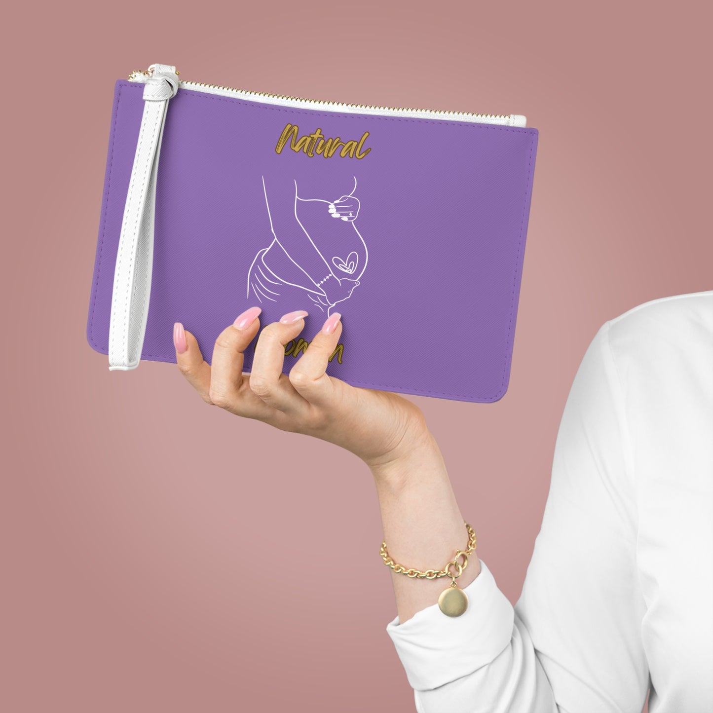 Natural Woman Loved In & Out (WL) Clutch Bag LIGHT PURPLE