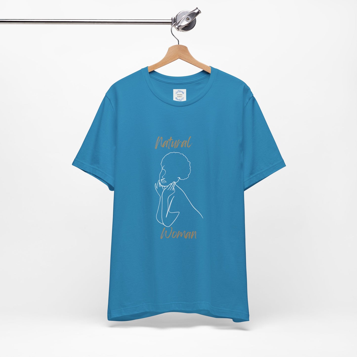 Natural Woman Cute Afro (WL) Short Sleeve T-Shirt