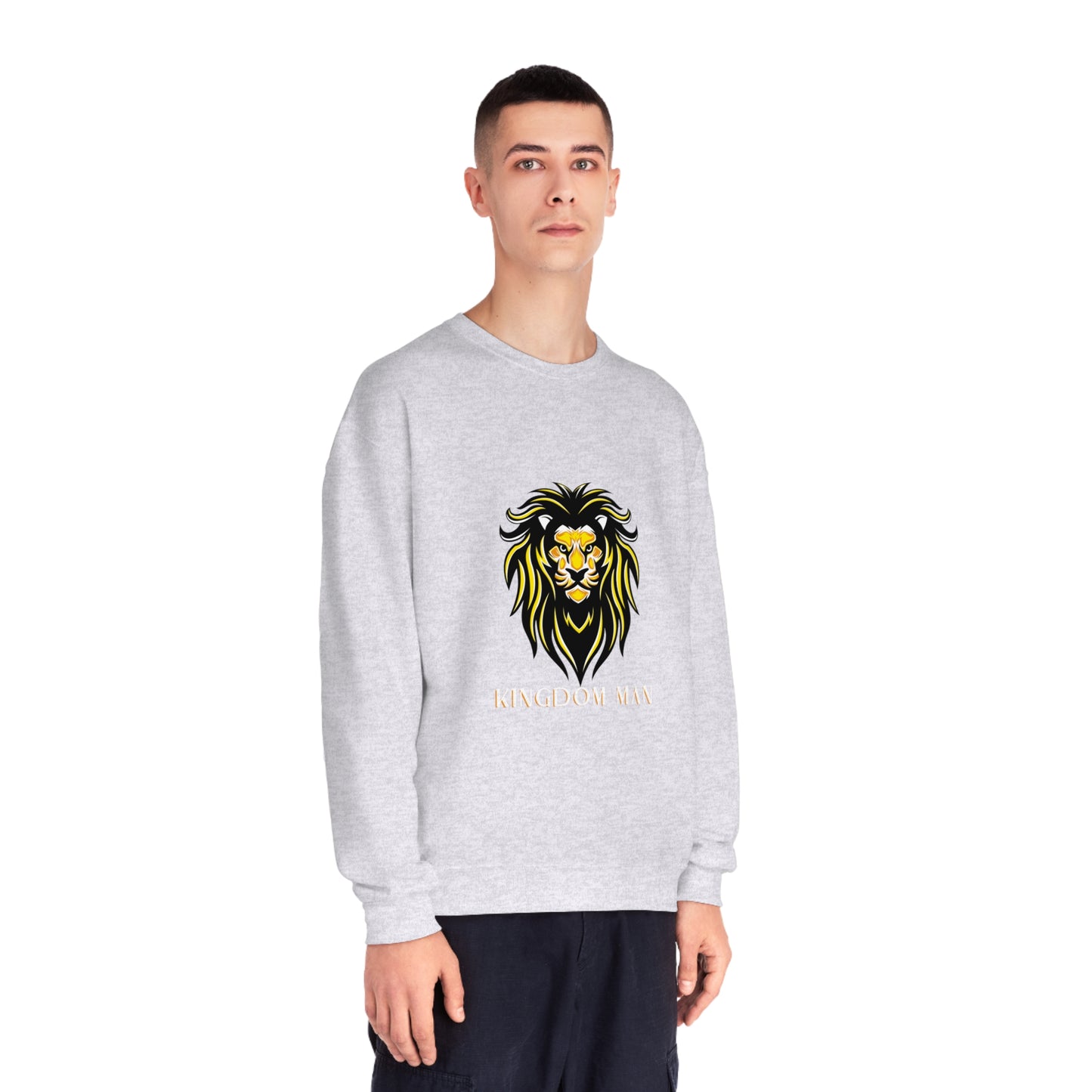 Kingdom Man (White/Gold) Crewneck Sweatshirt