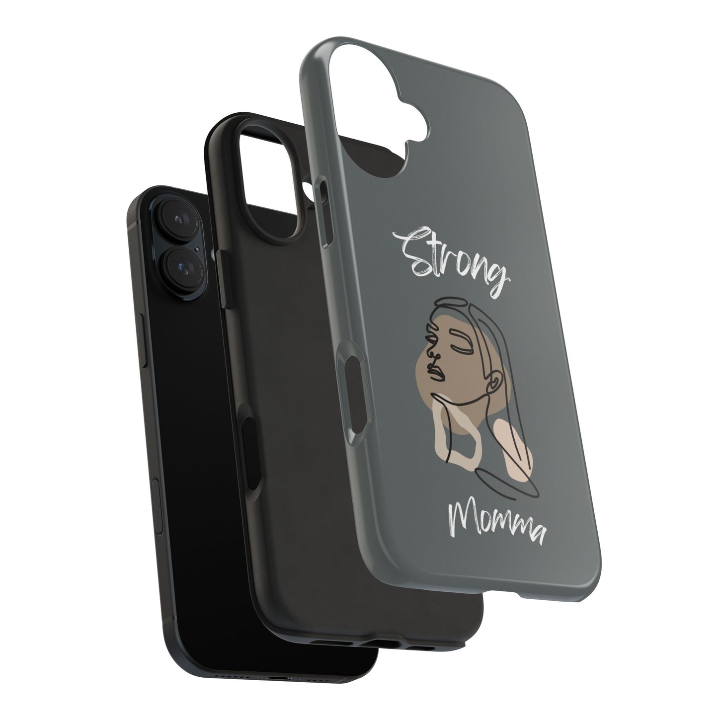 Strong Momma (WL) Tough Phone Cases DARK GREY