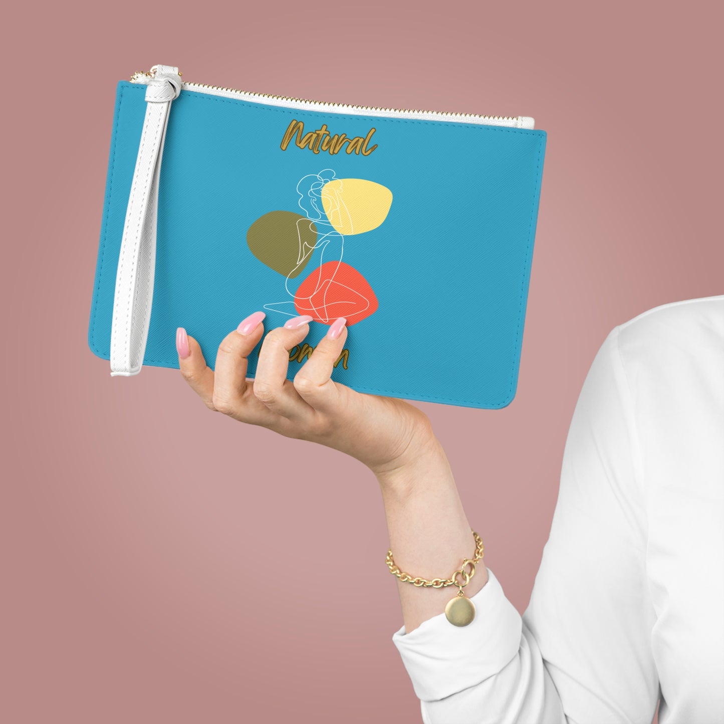 Natural Woman Colorful Pose (WL) Clutch Bag TURQUOISE