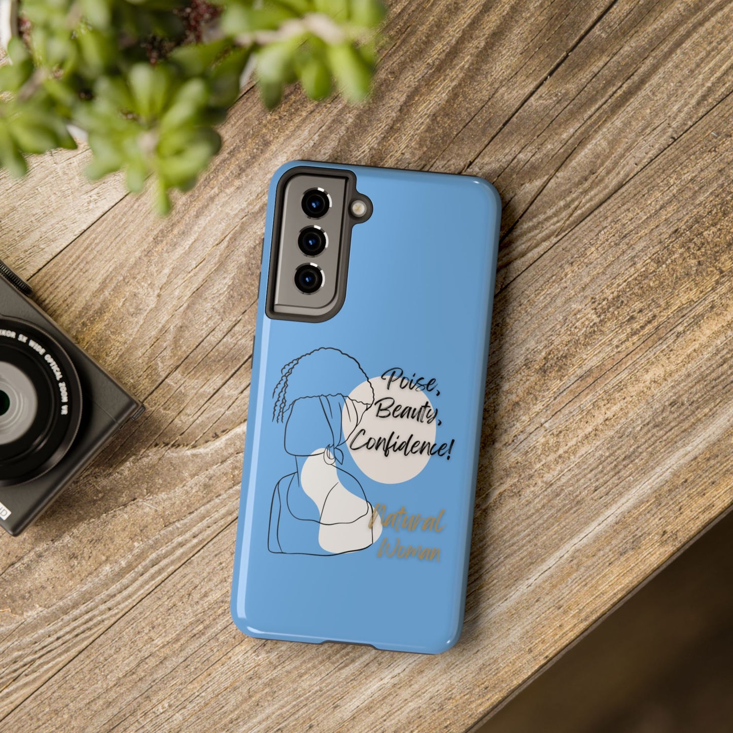 Natural Woman Puff (BL)Tough Phone Cases LIGHT BLUE