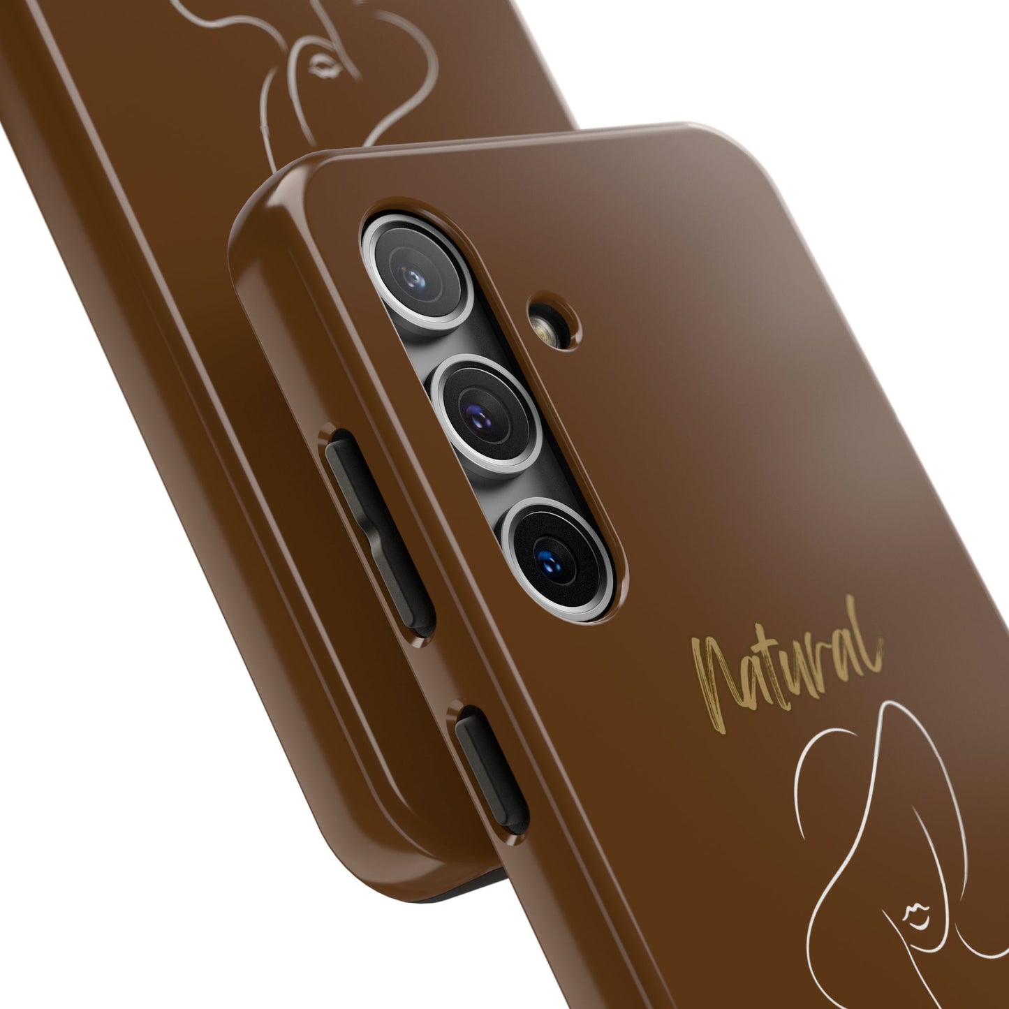 Natural Woman Sun Hat (WL) Tough Phone Cases BROWN
