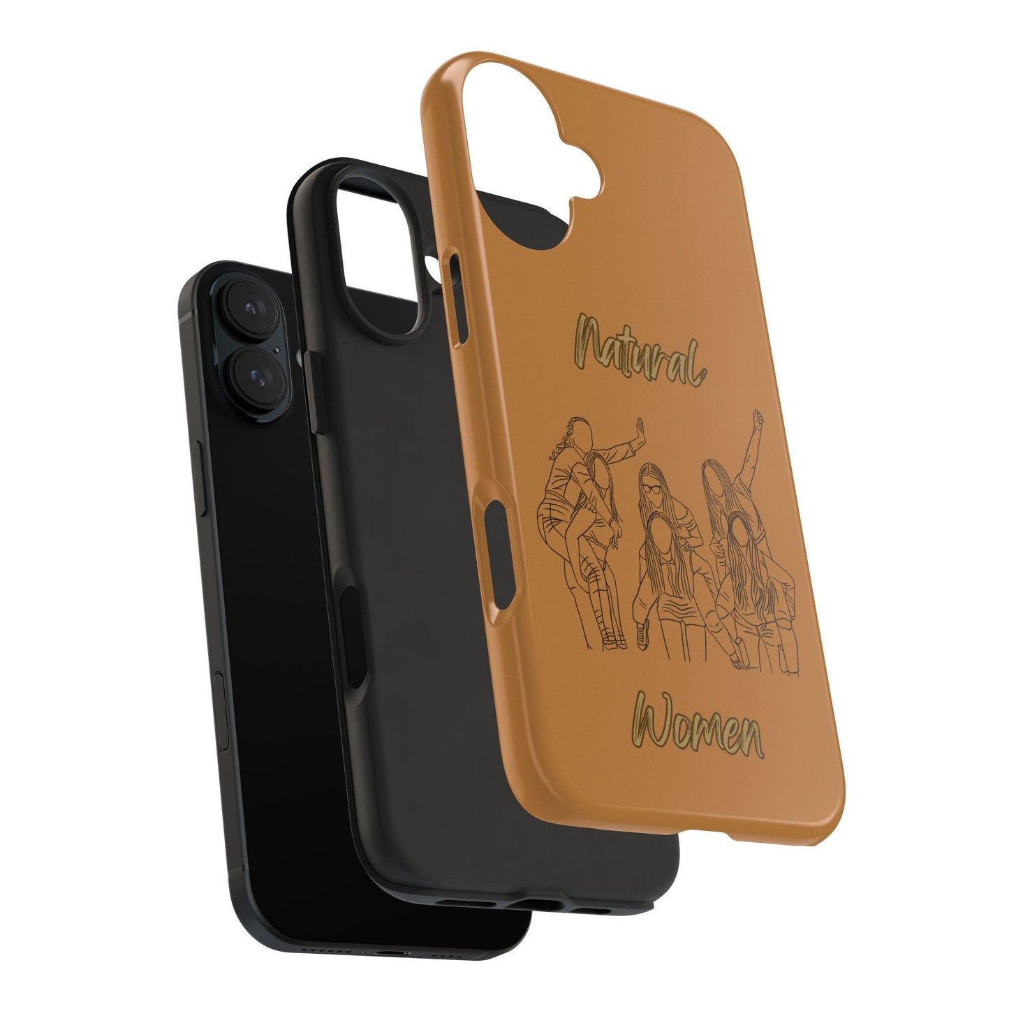 Natural Woman Piggy Back (BL)Tough Phone Cases LIGHT BROWN