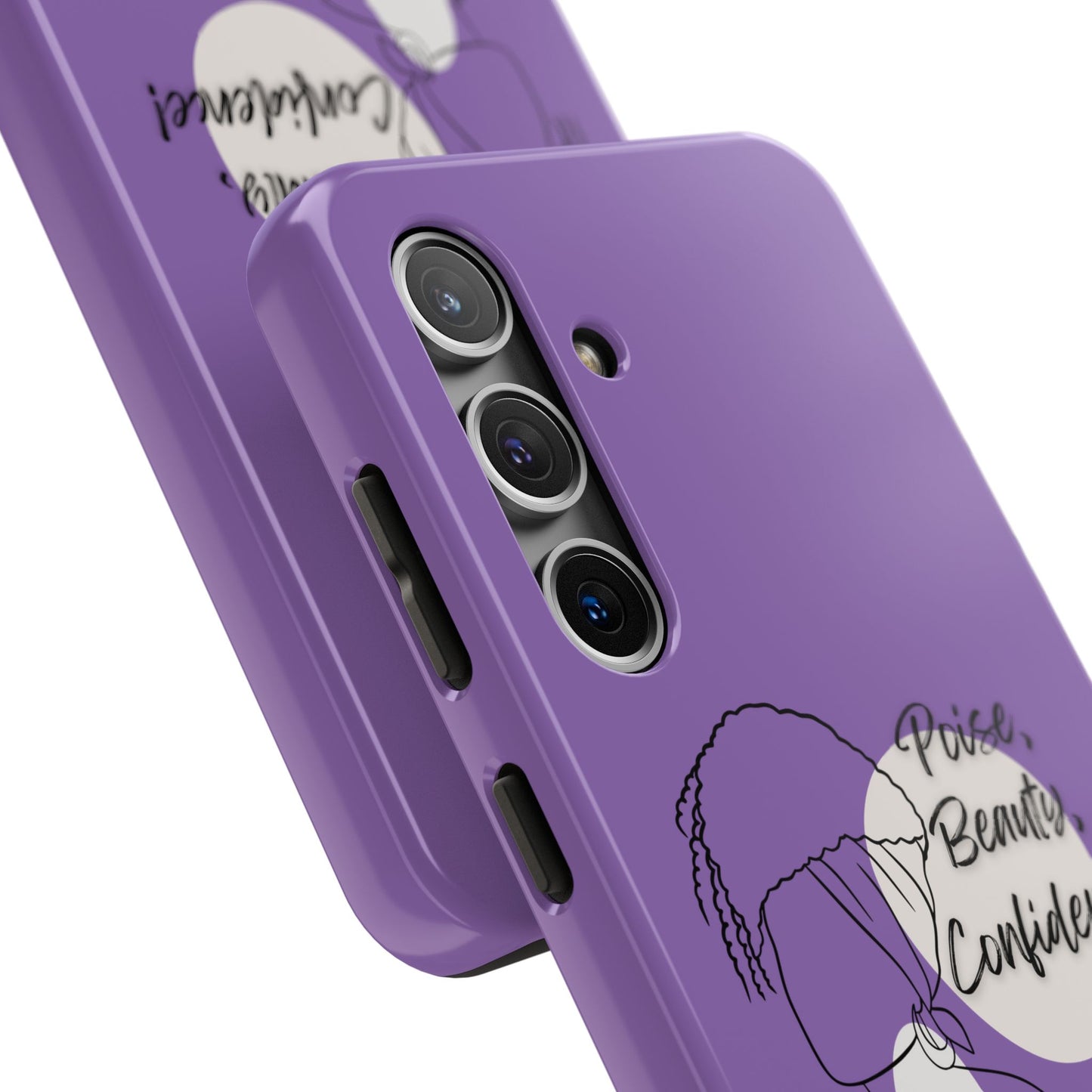 Natural Woman Puff (BL)Tough Phone Cases LIGHT PURPLE