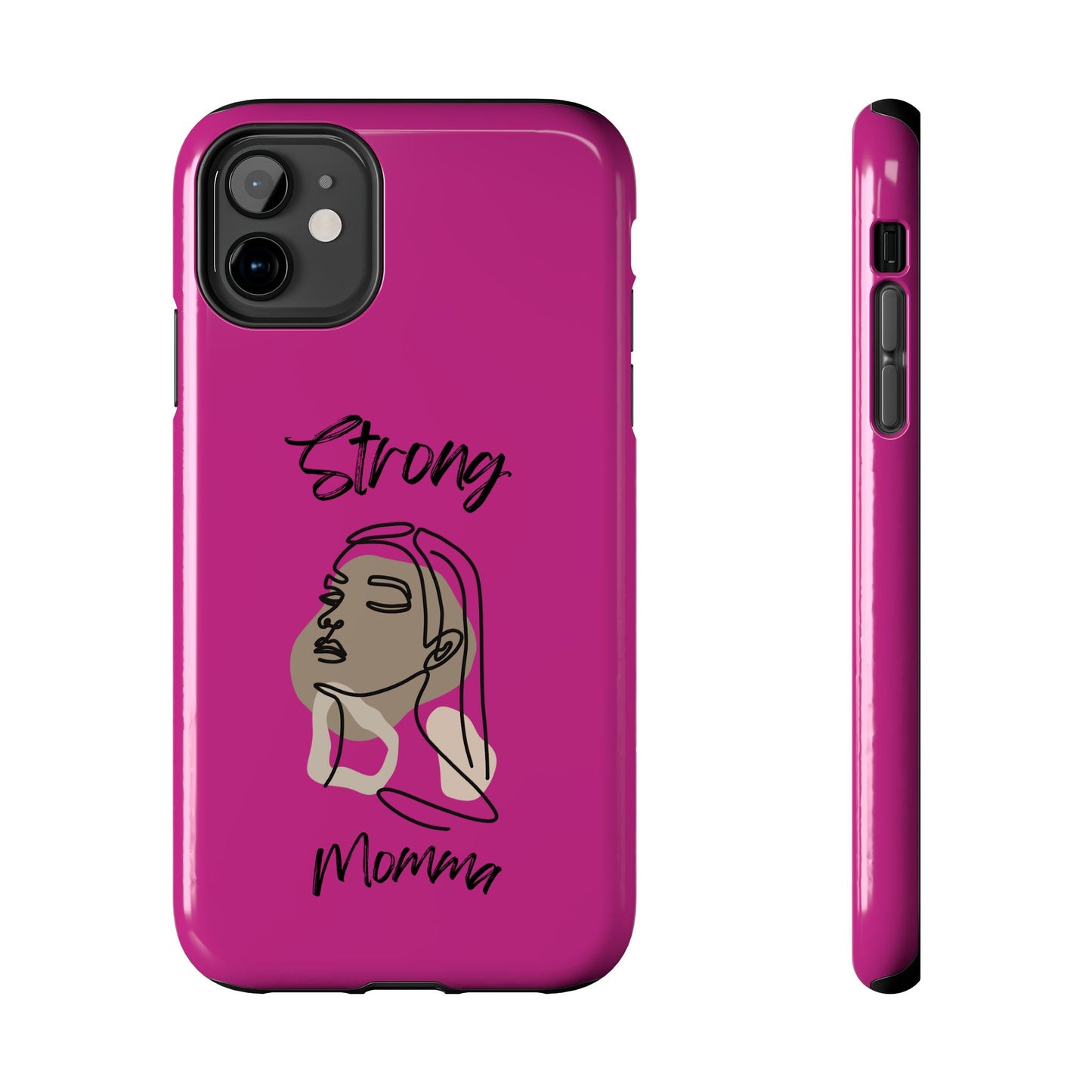 STRONG MOMMA Samsung Galaxy Tough Phone Cases (BL) Pink
