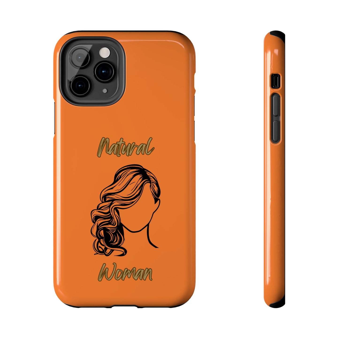 Natural Woman Long Curl (BL)Tough Phone Cases CRUSTA