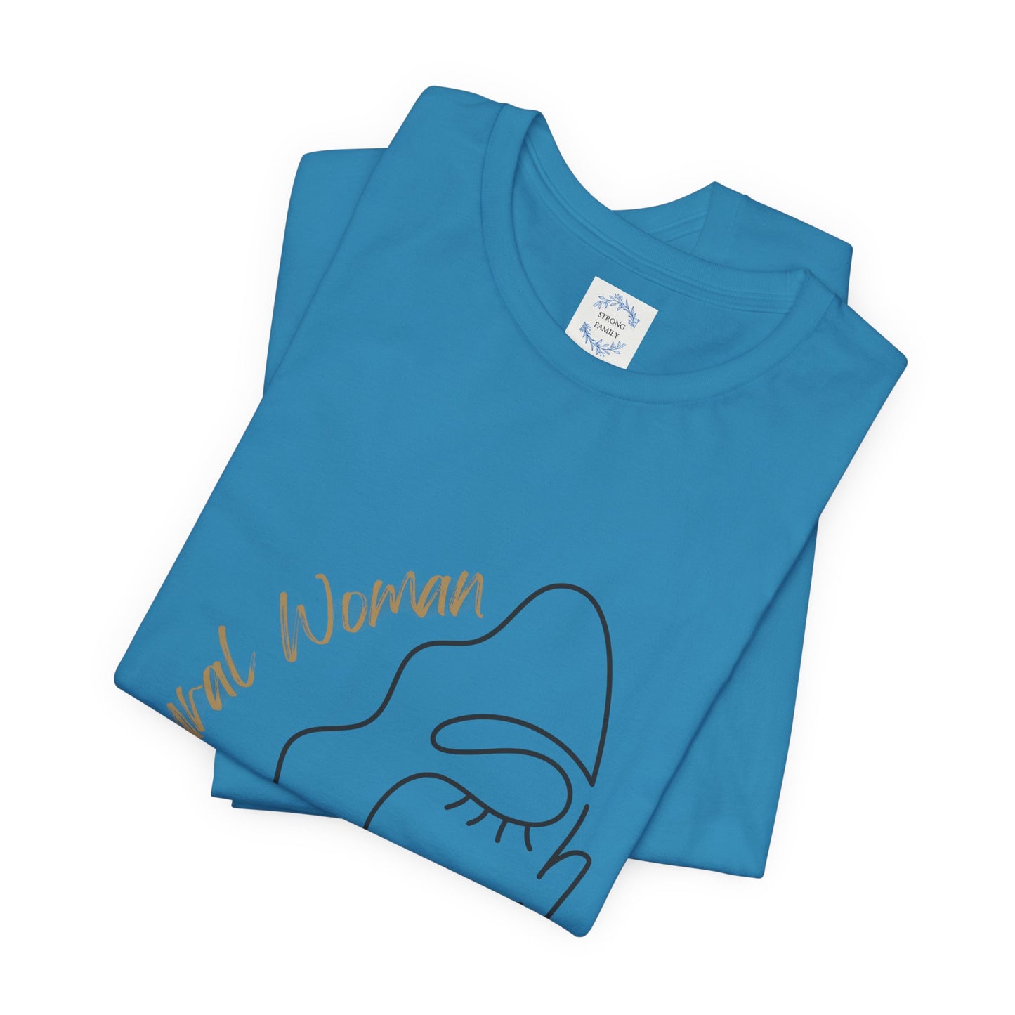Natural Woman Half Face (BL) Short Sleeve T-Shirt