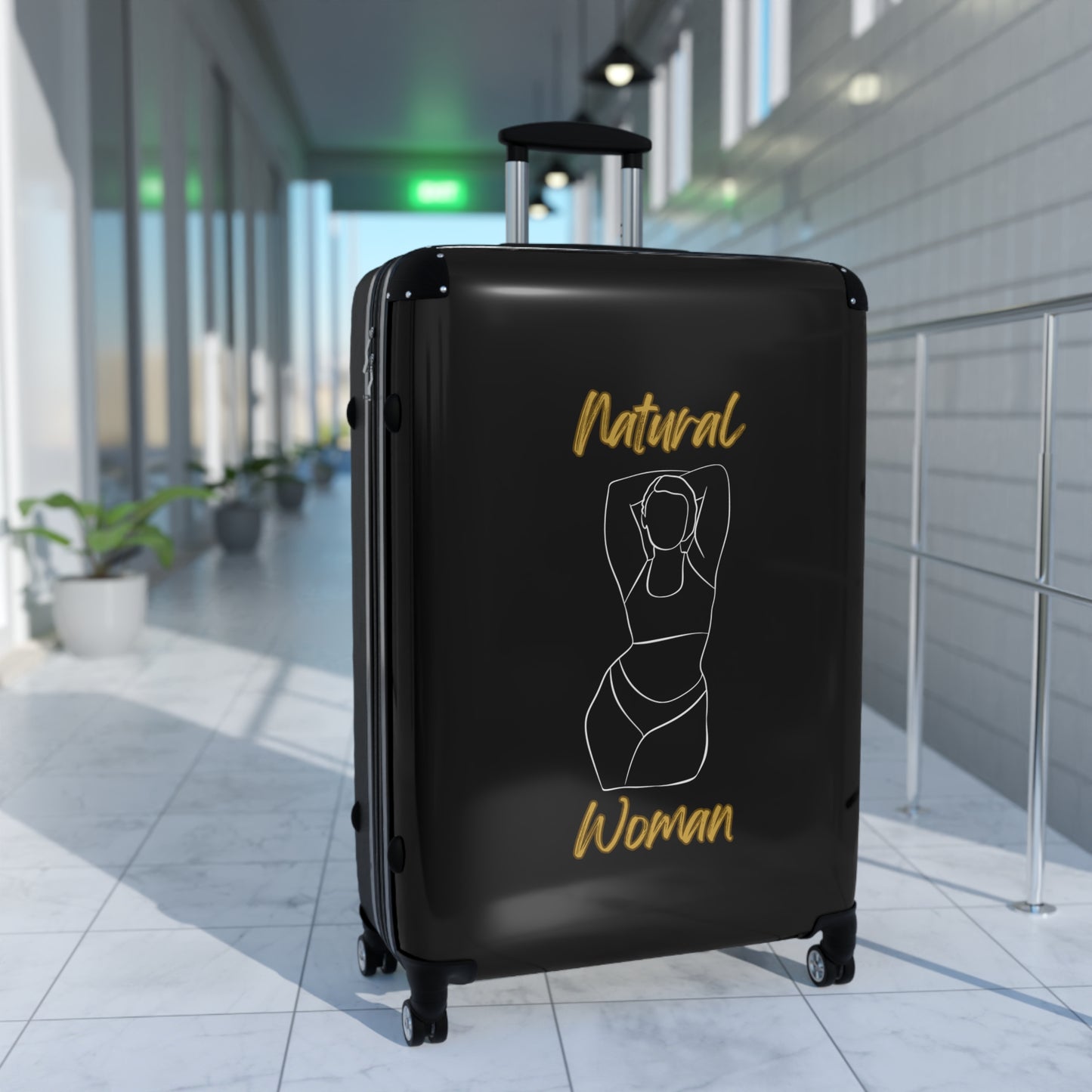 Natural Woman I Love Me (WL) Suitcase BLACK