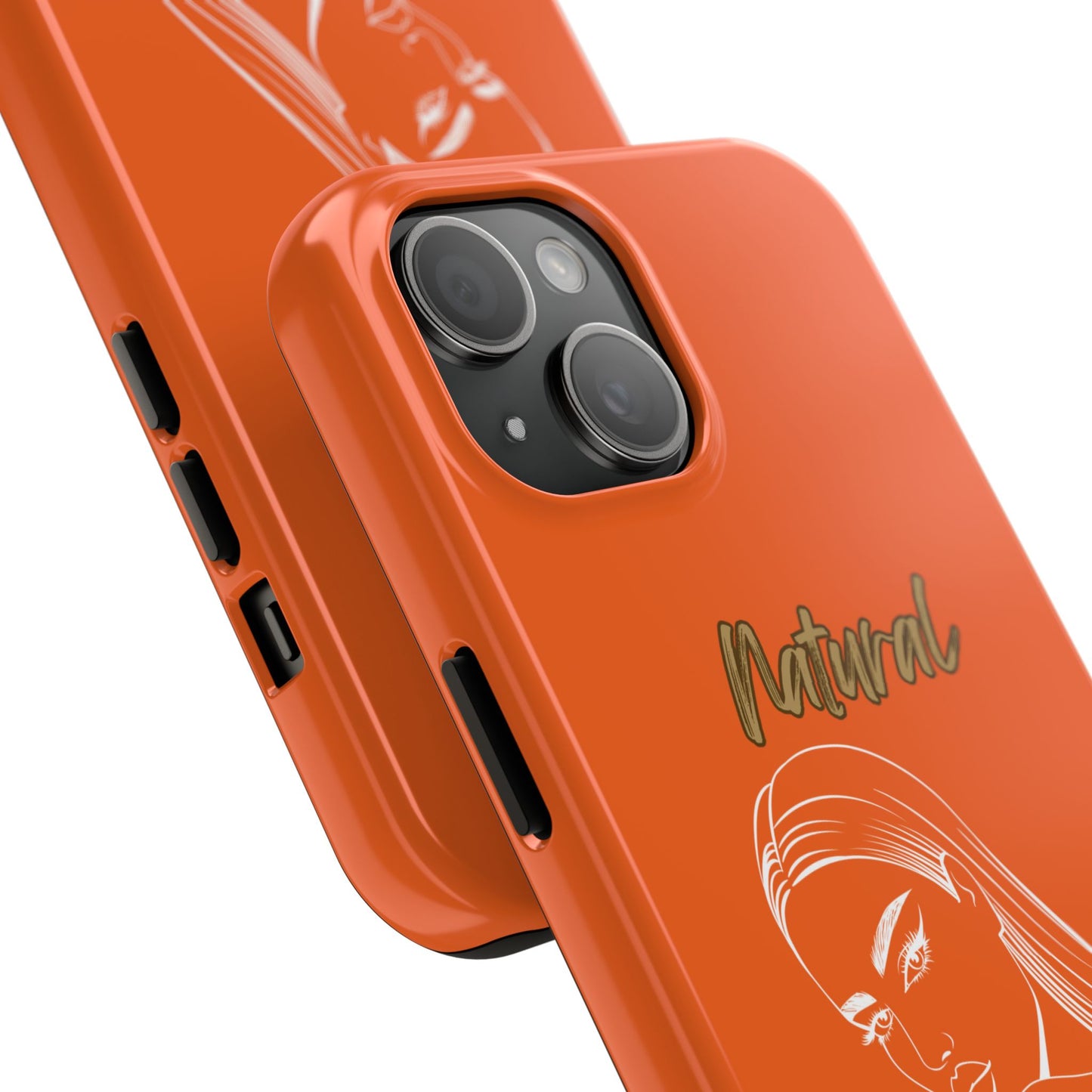 Natural Woman The Stare (WL) Tough Phone Cases ORANGE