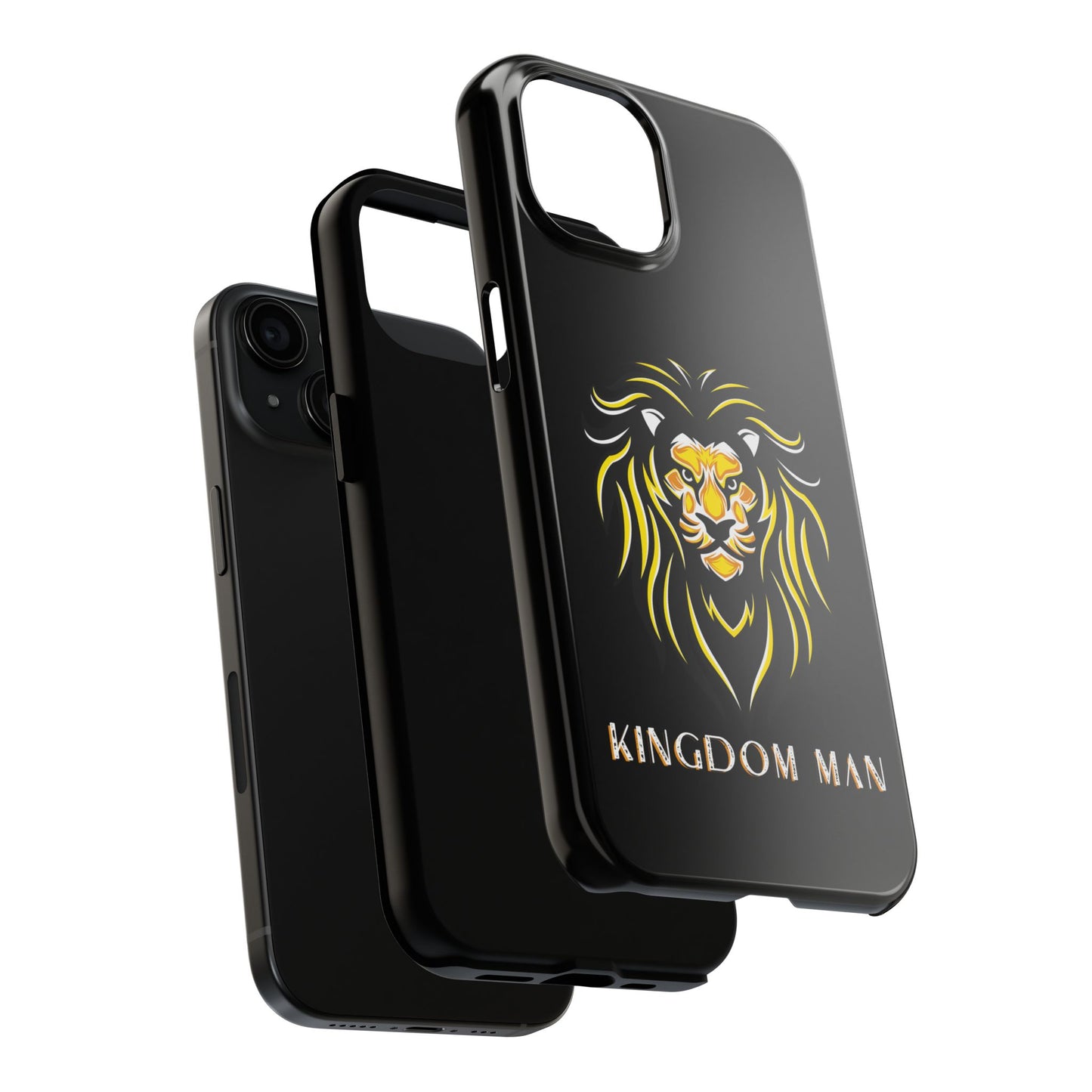 Kingdom Man (White-Gold Label) Tough Phone Case BLACK