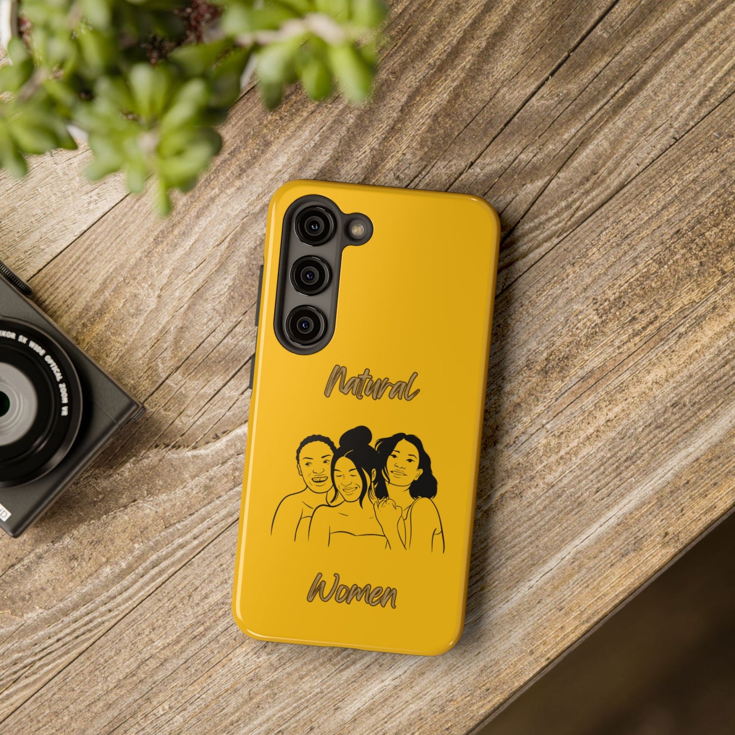 Natural Women Laughing Friends (BL)Tough Phone Cases YELLOW