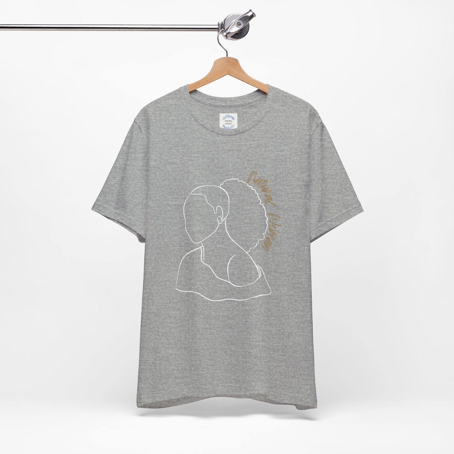 Natural Woman Behind Head Puff (WL) Short Sleeve T-Shirt