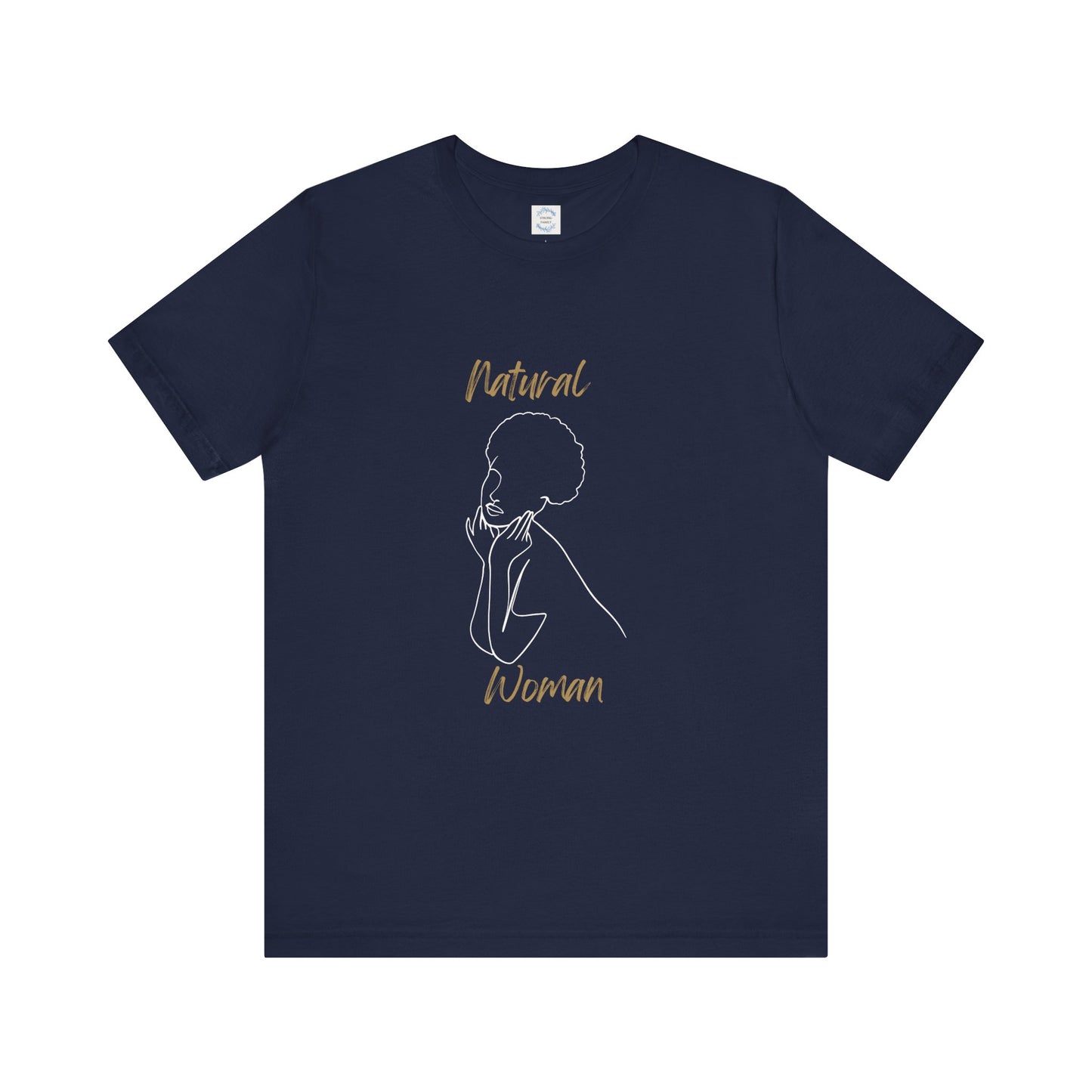 Natural Woman Cute Afro (WL) Short Sleeve T-Shirt