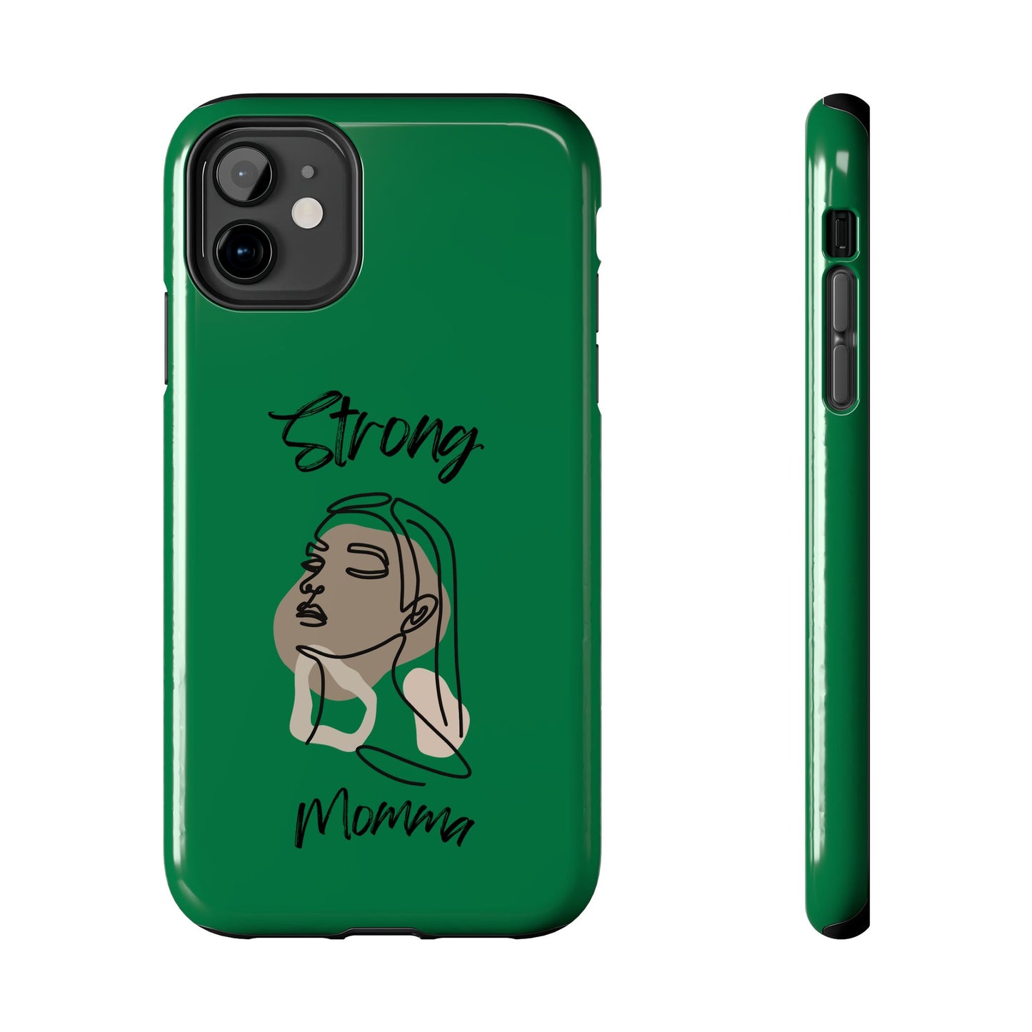 STRONG MOMMA Samsung Galaxy Tough Phone Cases (BL) Dark Green
