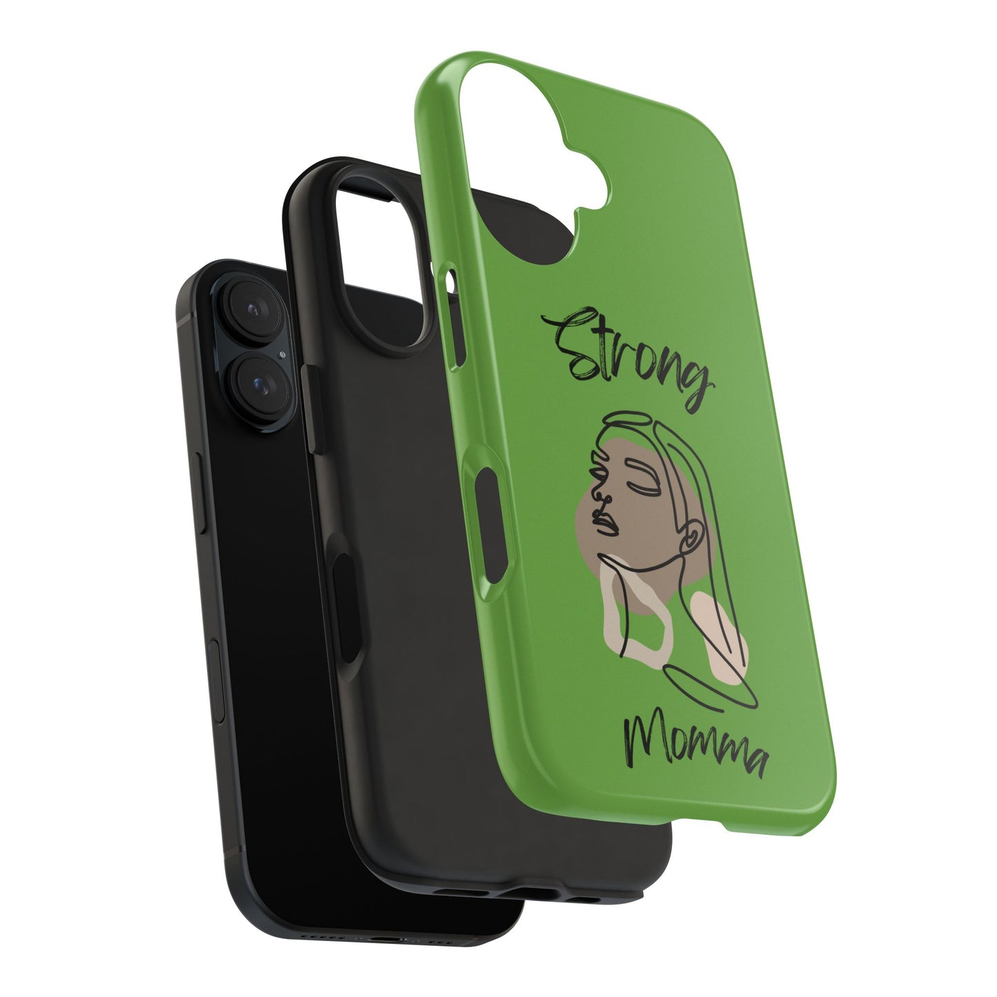 STRONG MOMMA Samsung Galaxy Tough Phone Cases (BL) Green