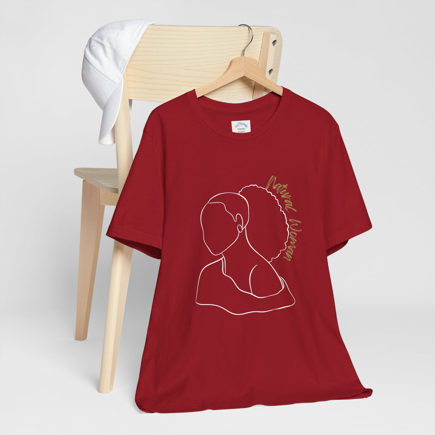Natural Woman Behind Head Puff (WL) Short Sleeve T-Shirt