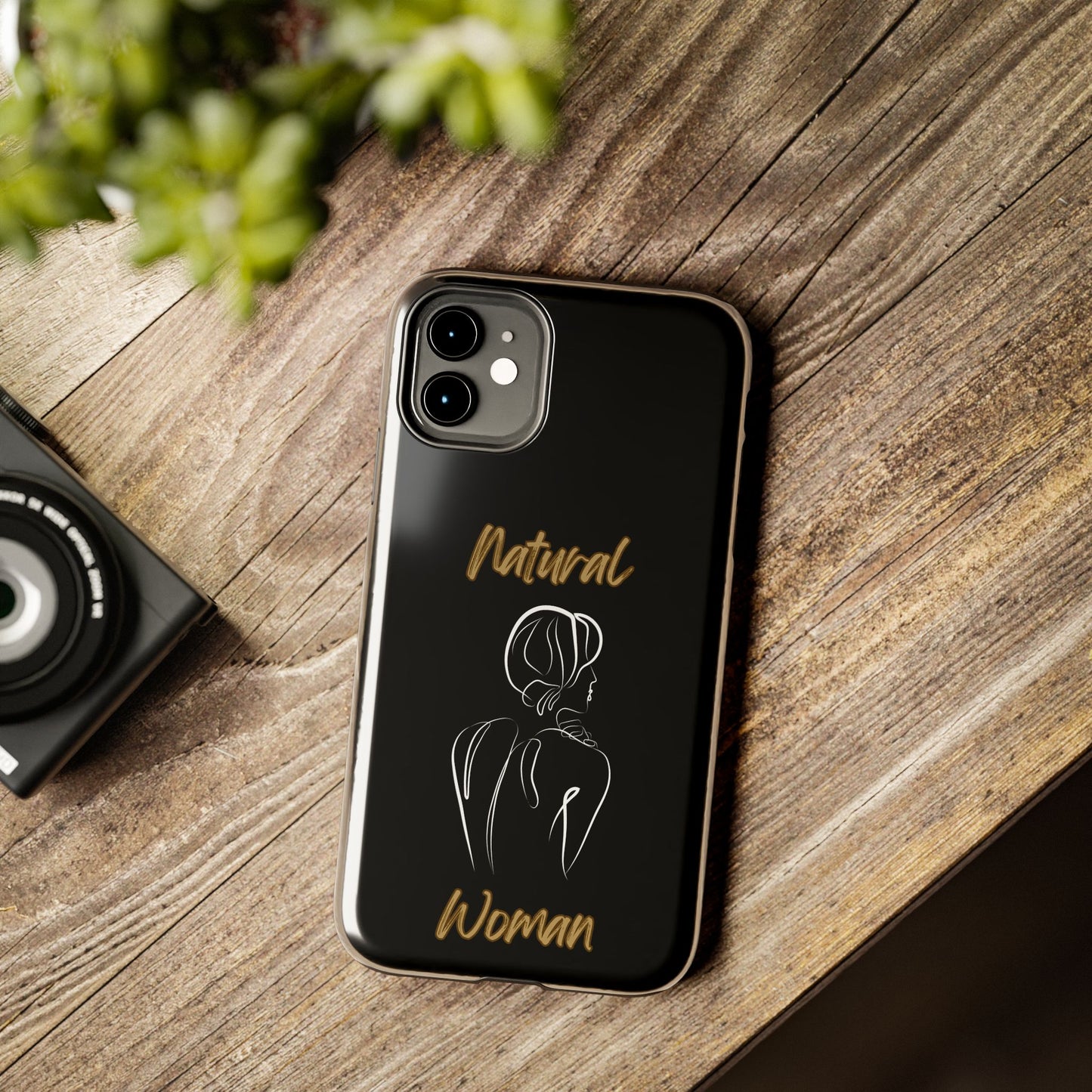 Natural Woman Back (WL)Tough Phone Cases BLACK