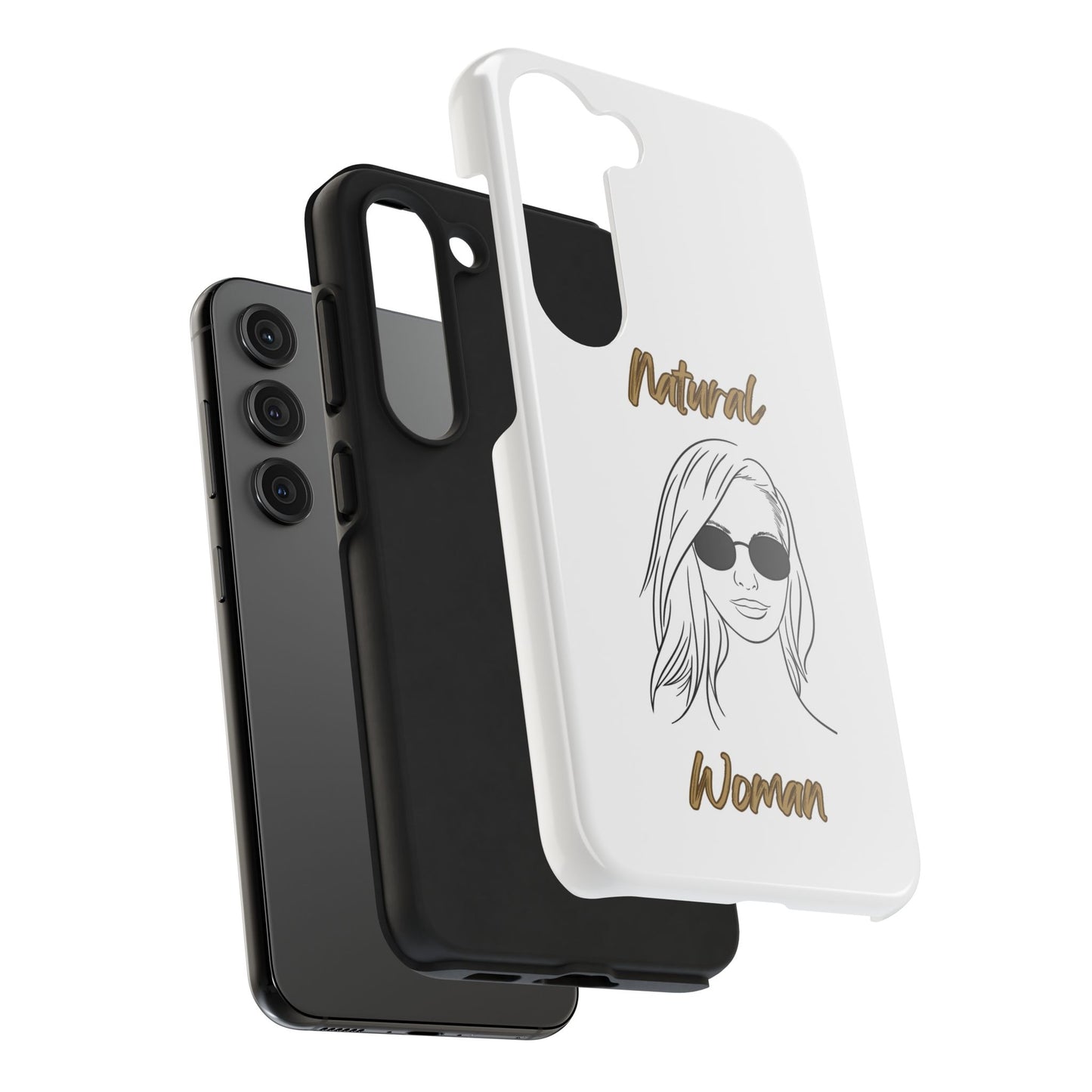 Natural Woman Shades (BL)Tough Phone Cases WHITE