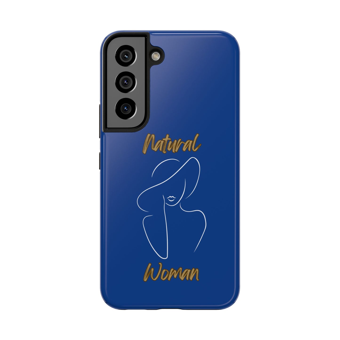 Natural Woman Sun Hat (WL) Tough Phone Cases DARK BLUE