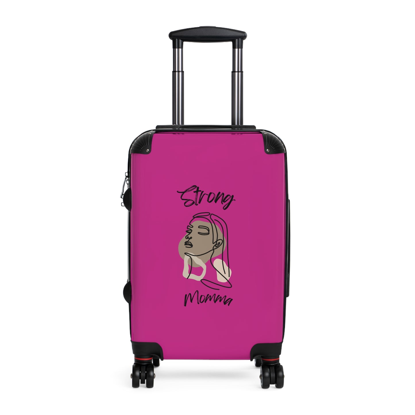 Strong Momma (BL) Luggage Bags PINK
