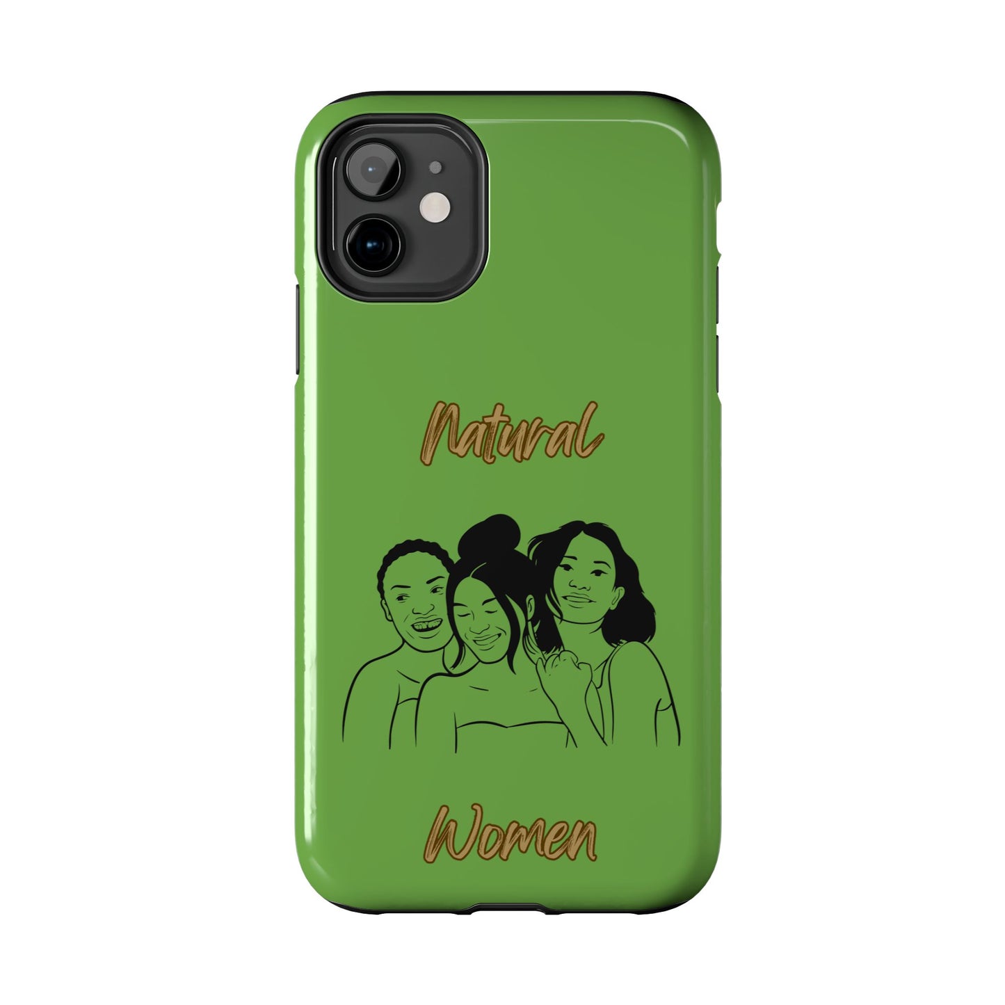 Natural Women Laughing Friends (BL)Tough Phone Cases GREEN