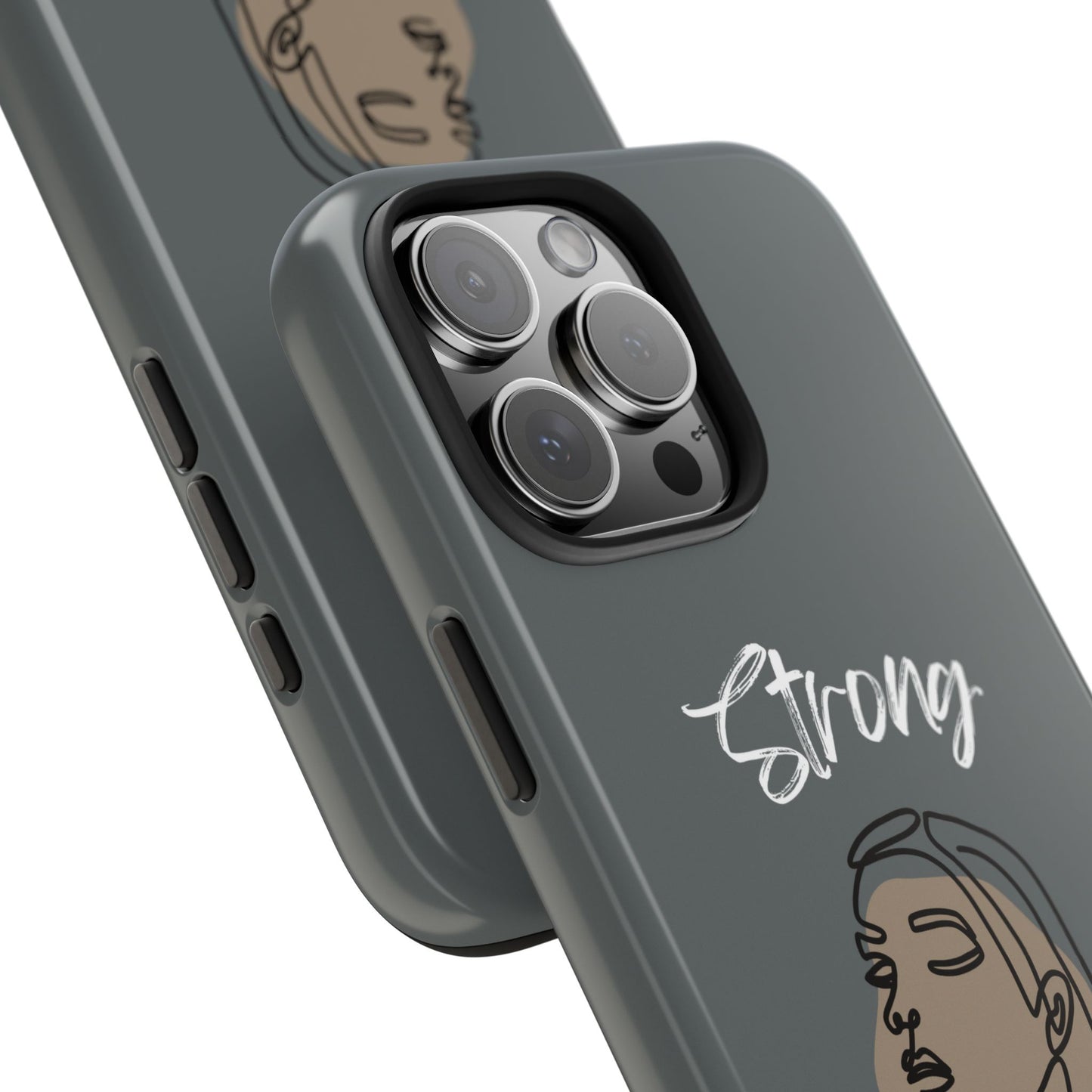Strong Momma (WL) Tough Phone Cases DARK GREY