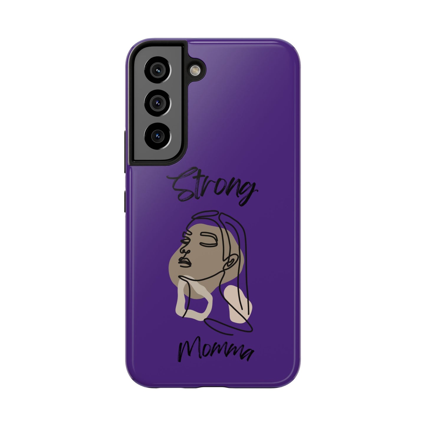 STRONG MOMMA Samsung Galaxy Tough Phone Cases (BL) Purple