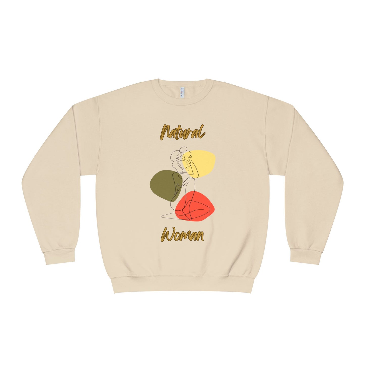 Natural Woman Colorful Pose (BL) Crewneck Sweatshirt