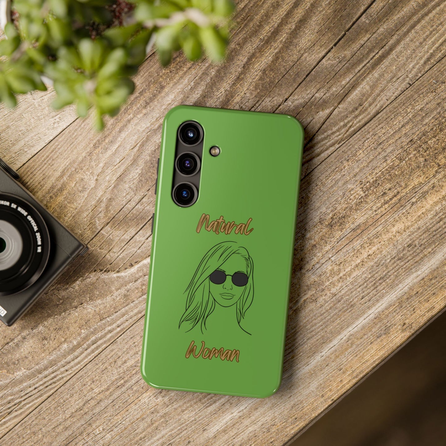 Natural Woman Shades (BL)Tough Phone Cases GREEN