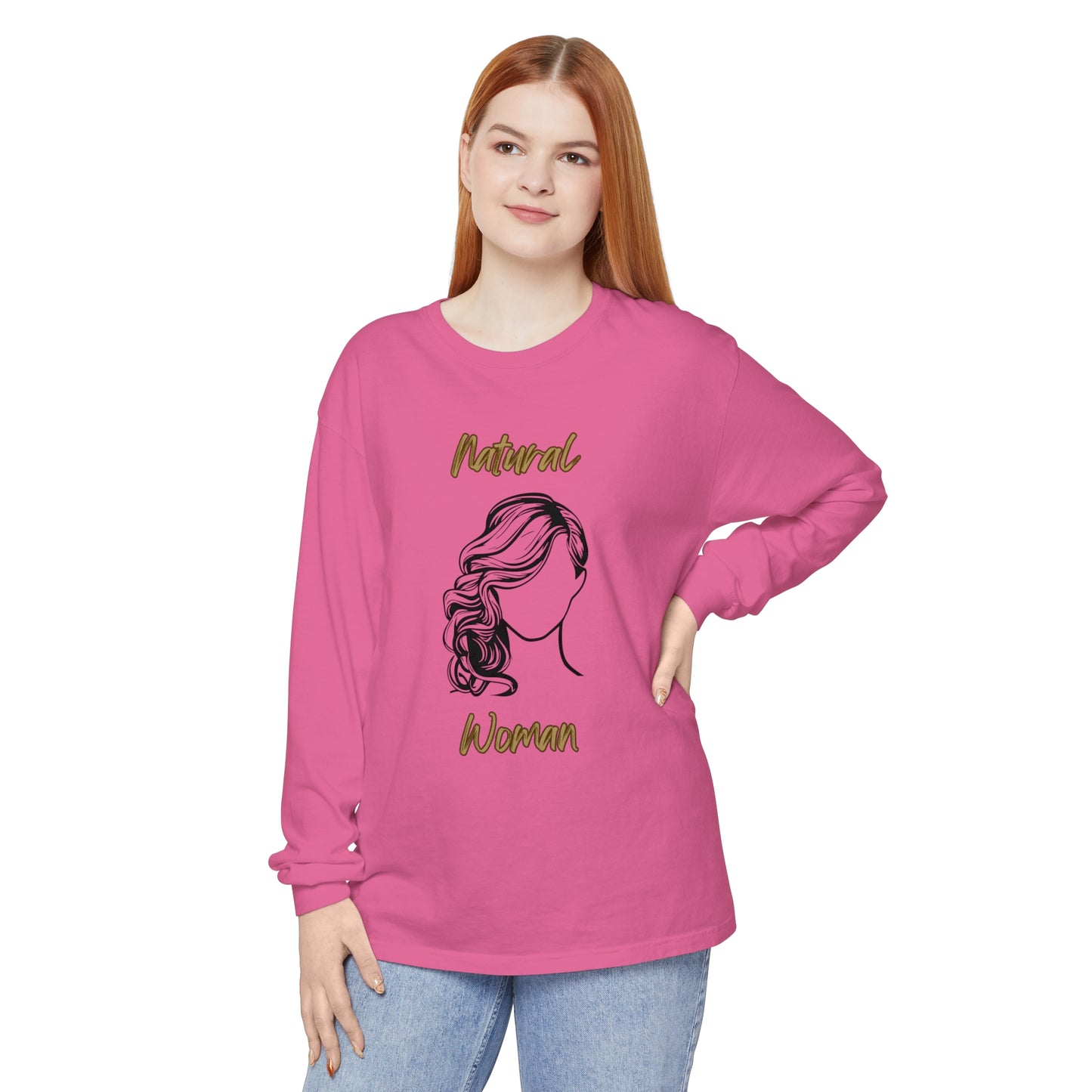 Natural Woman Long Curl (BL) Long Sleeve T-Shirt